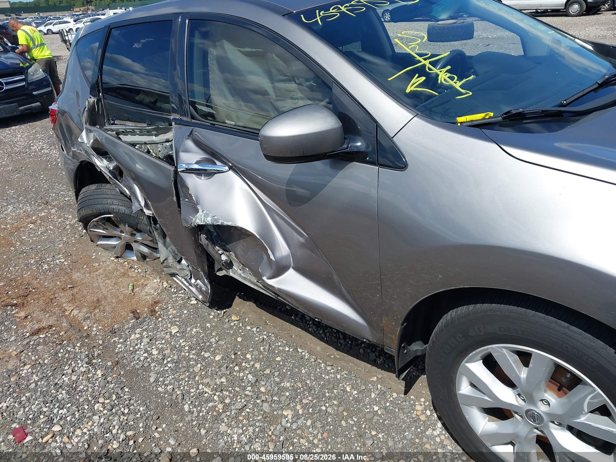 2012 Nissan Murano S Gray vin: JN8AZ1MW2CW239036