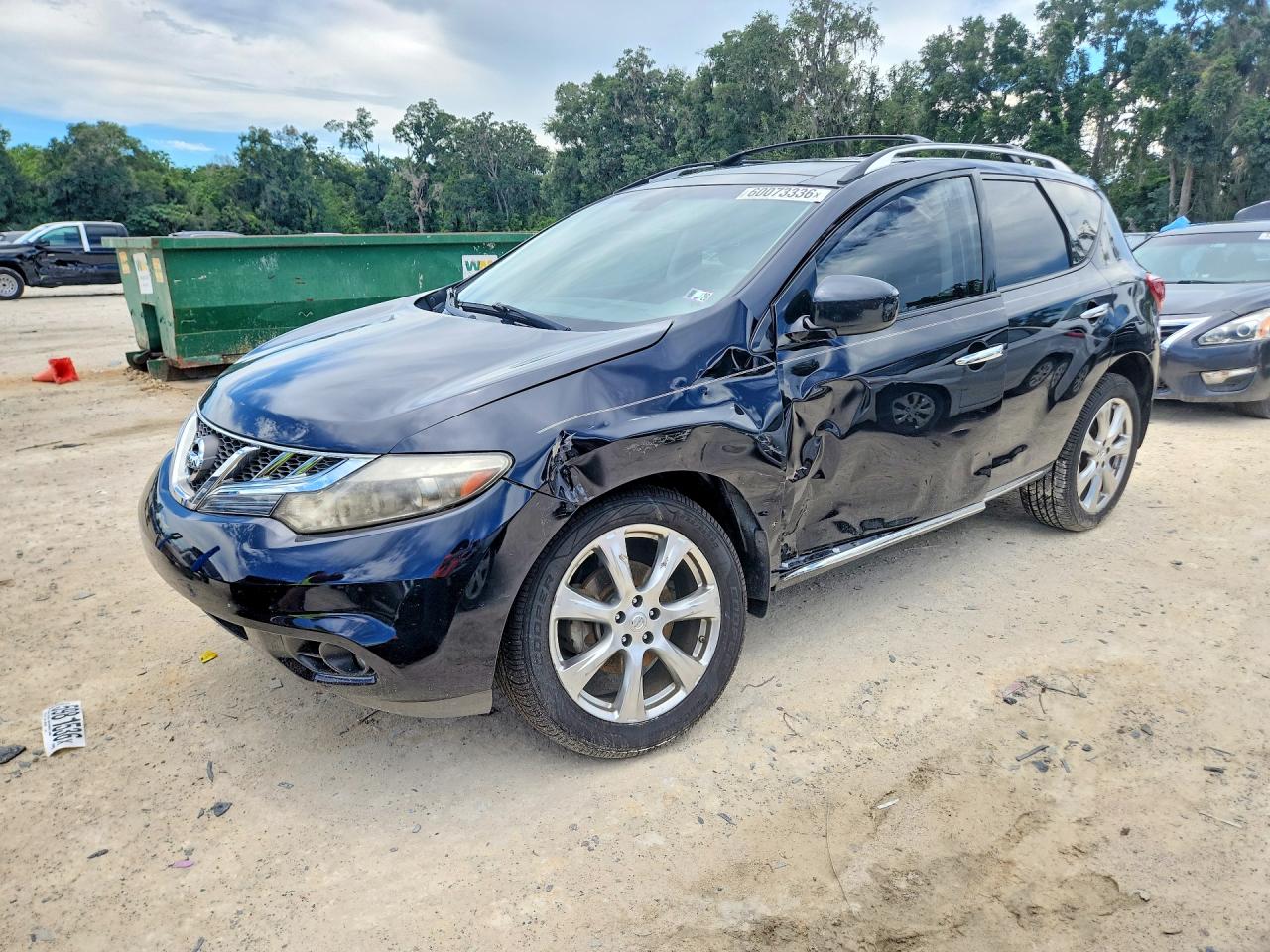 2013 Nissan Murano S Black vin: JN8AZ1MW2DW301701