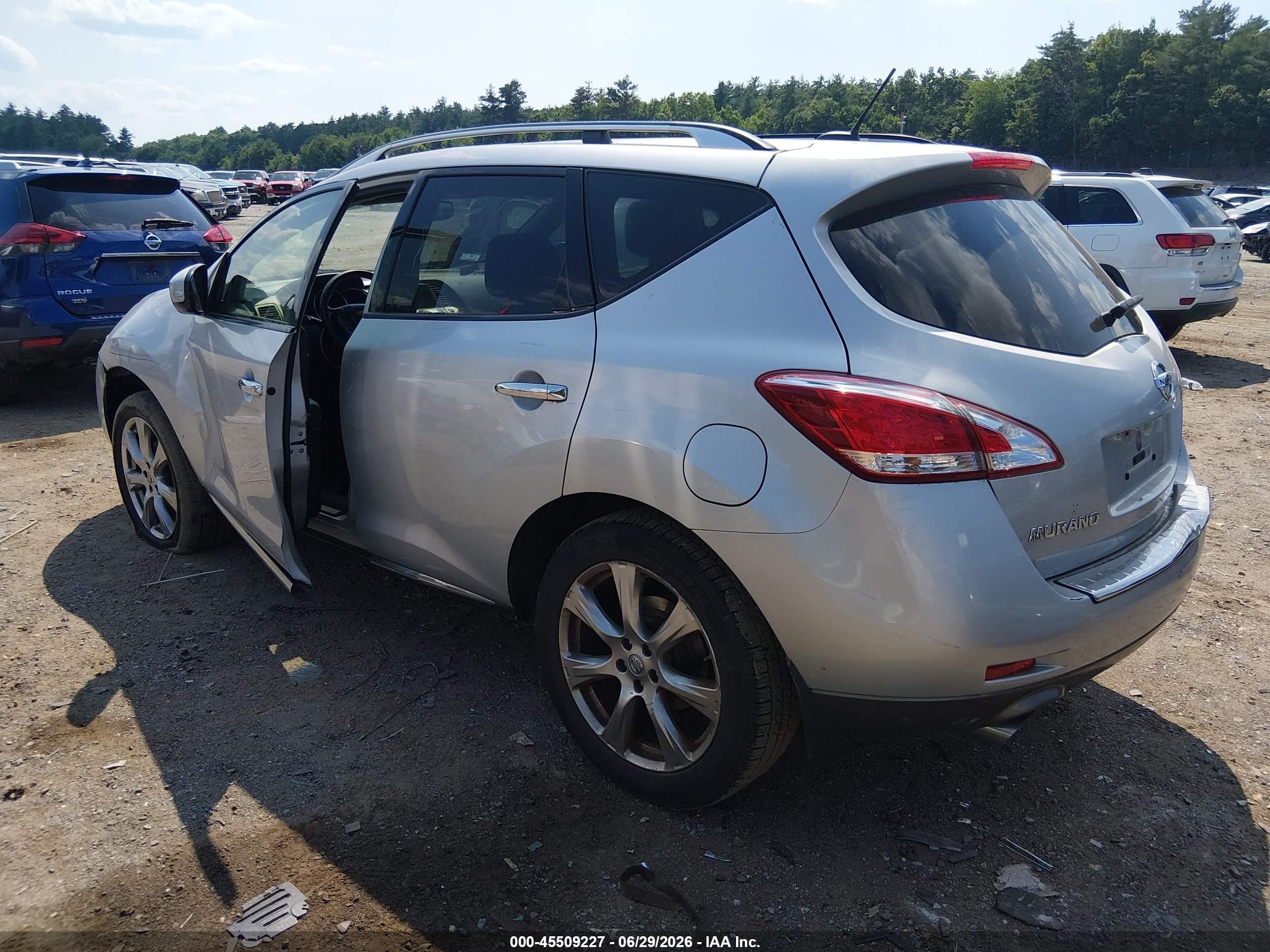 2013 Nissan Murano Le Silver vin: JN8AZ1MW2DW301715
