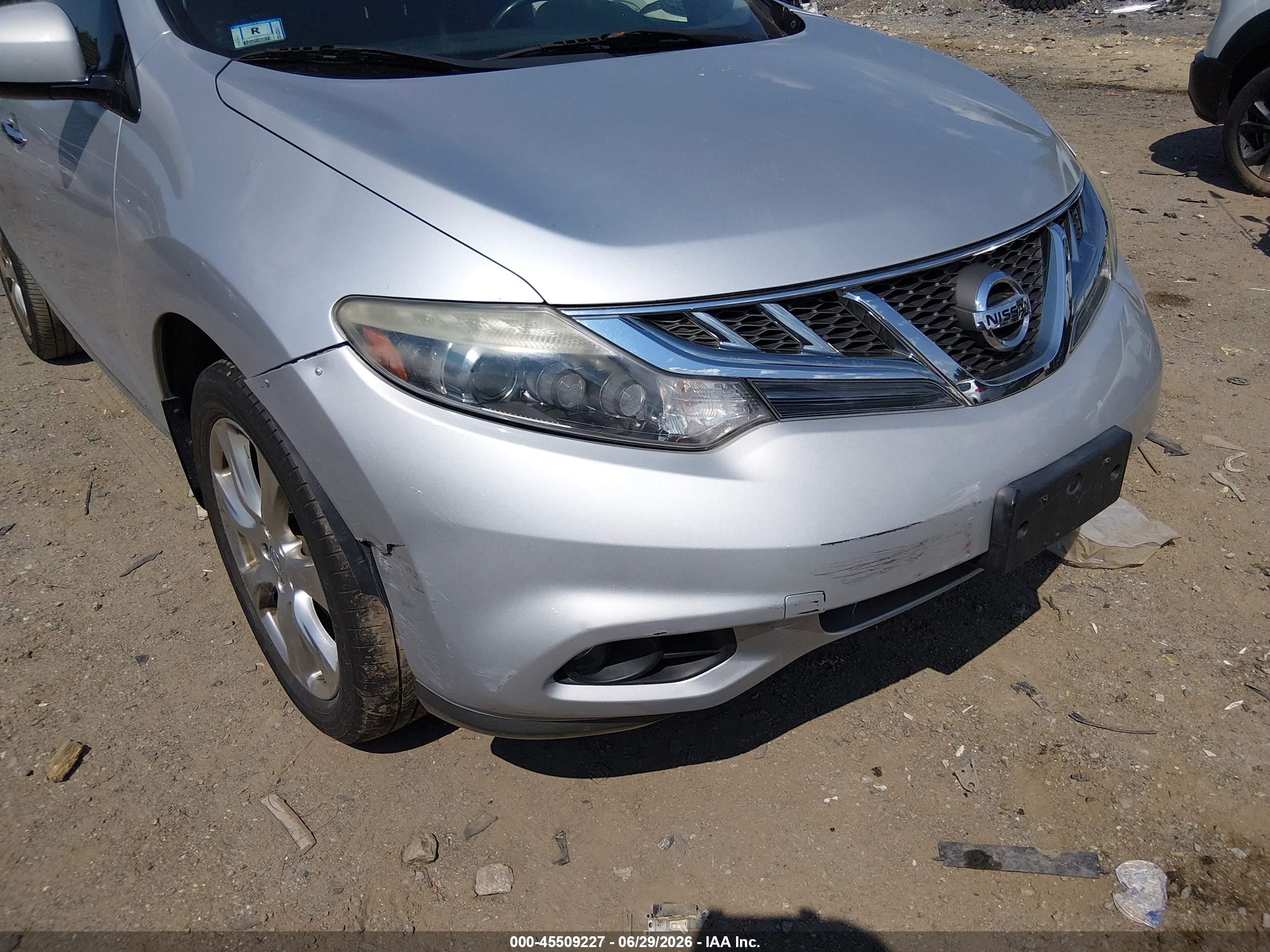 2013 Nissan Murano Le Silver vin: JN8AZ1MW2DW301715