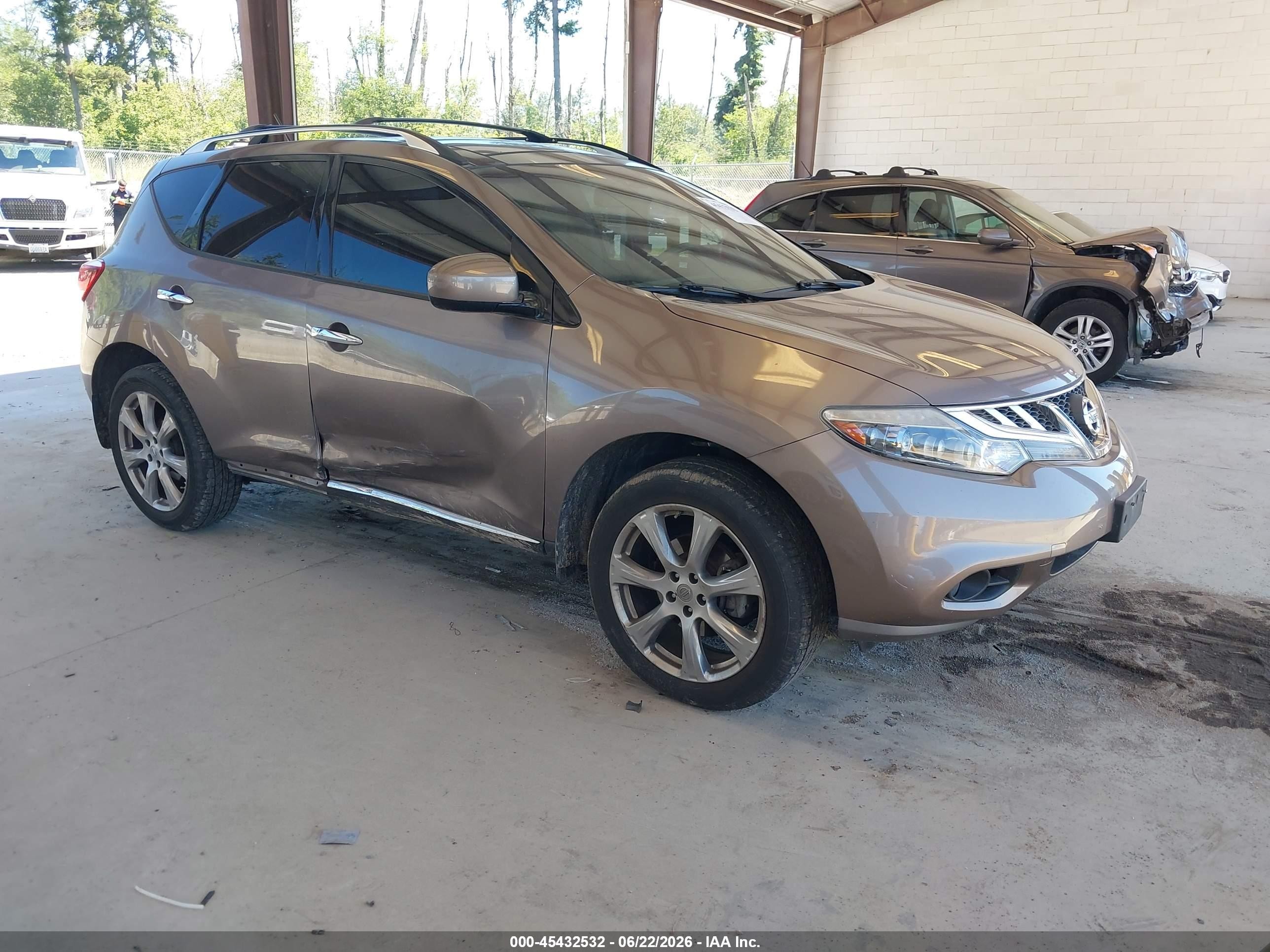 2013 Nissan Murano Le Brown vin: JN8AZ1MW2DW303254