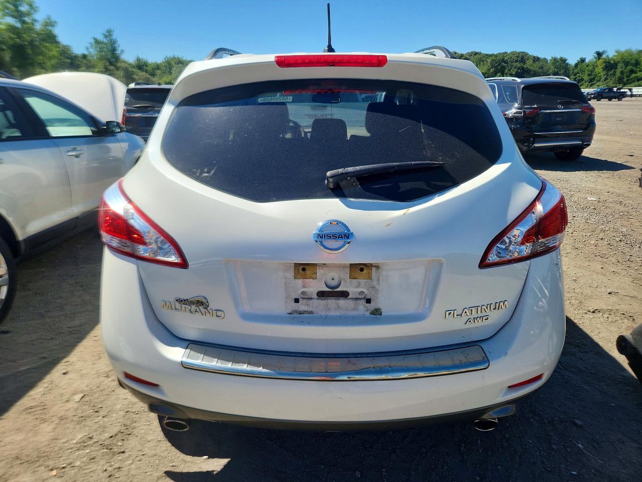 2013 Nissan Murano S White vin: JN8AZ1MW2DW304064