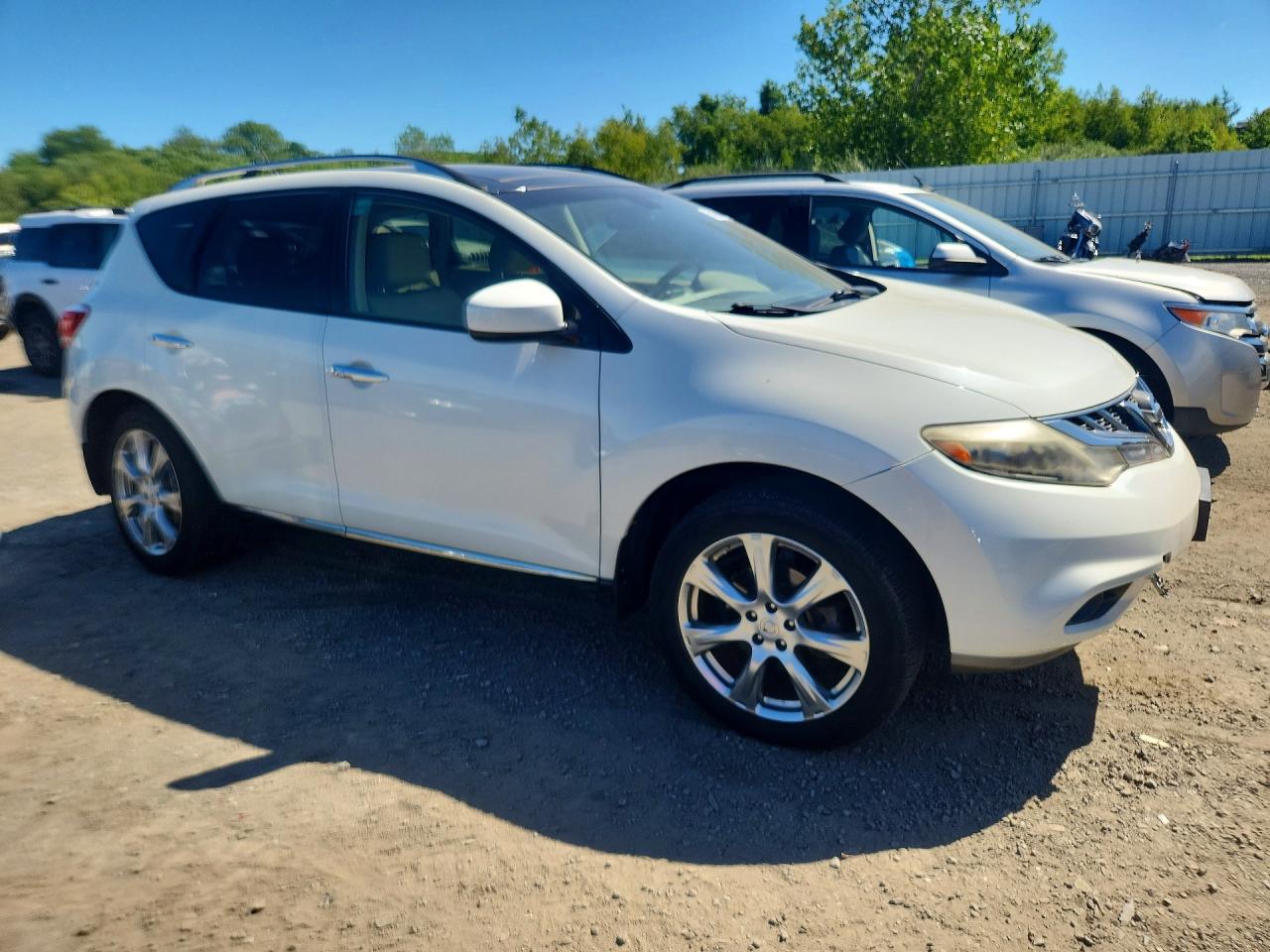 2013 Nissan Murano S White vin: JN8AZ1MW2DW304064