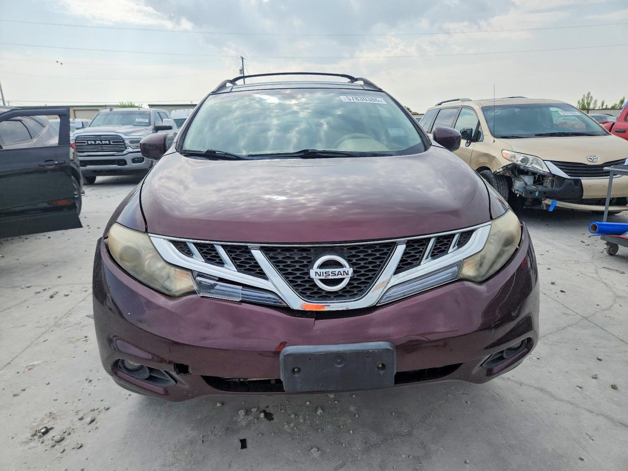 2013 Nissan Murano Burgundy vin: JN8AZ1MW2DW309930