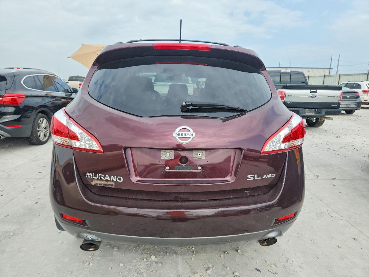 2013 Nissan Murano Burgundy vin: JN8AZ1MW2DW309930