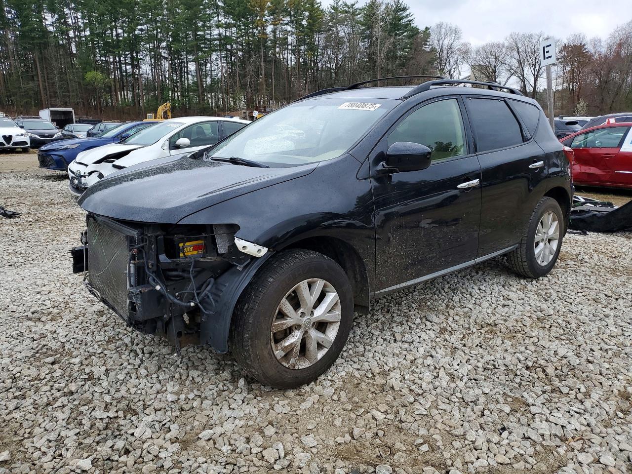 2013 Nissan Murano S Black vin: JN8AZ1MW2DW314626