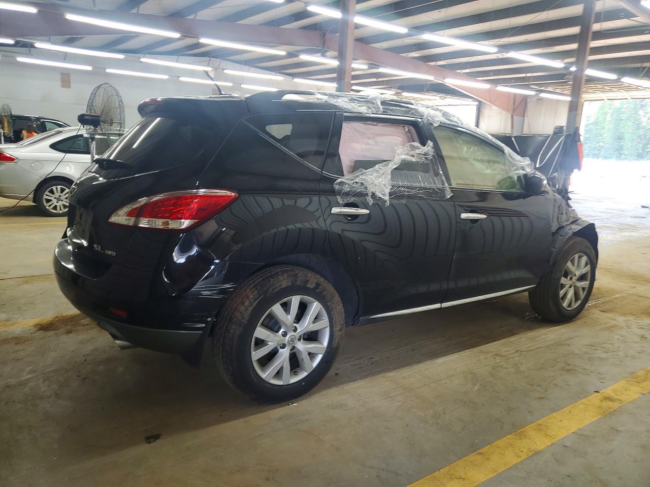 2013 Nissan Murano S Black vin: JN8AZ1MW2DW319440