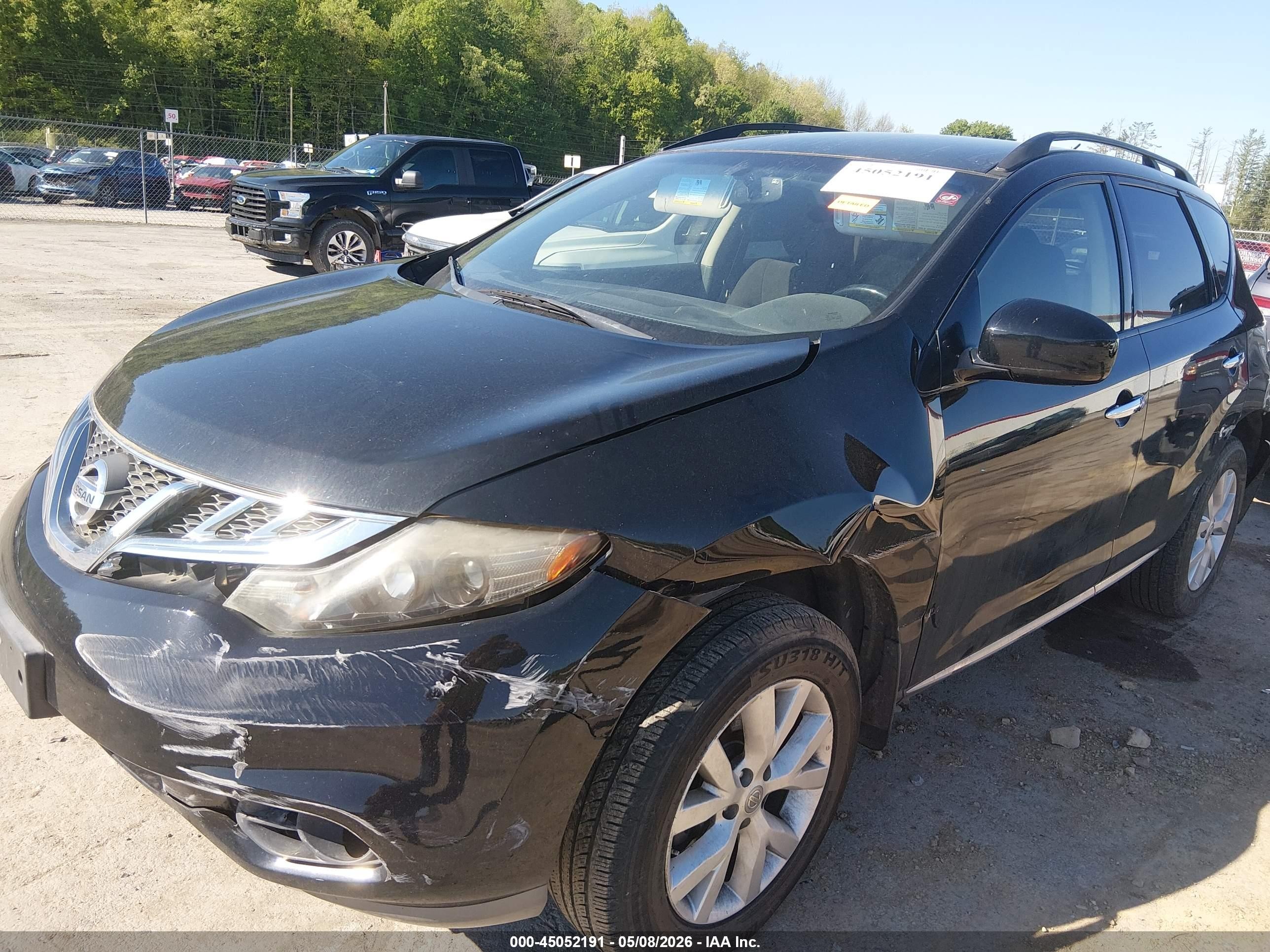 2013 Nissan Murano Sv Черный vin: JN8AZ1MW2DW319535