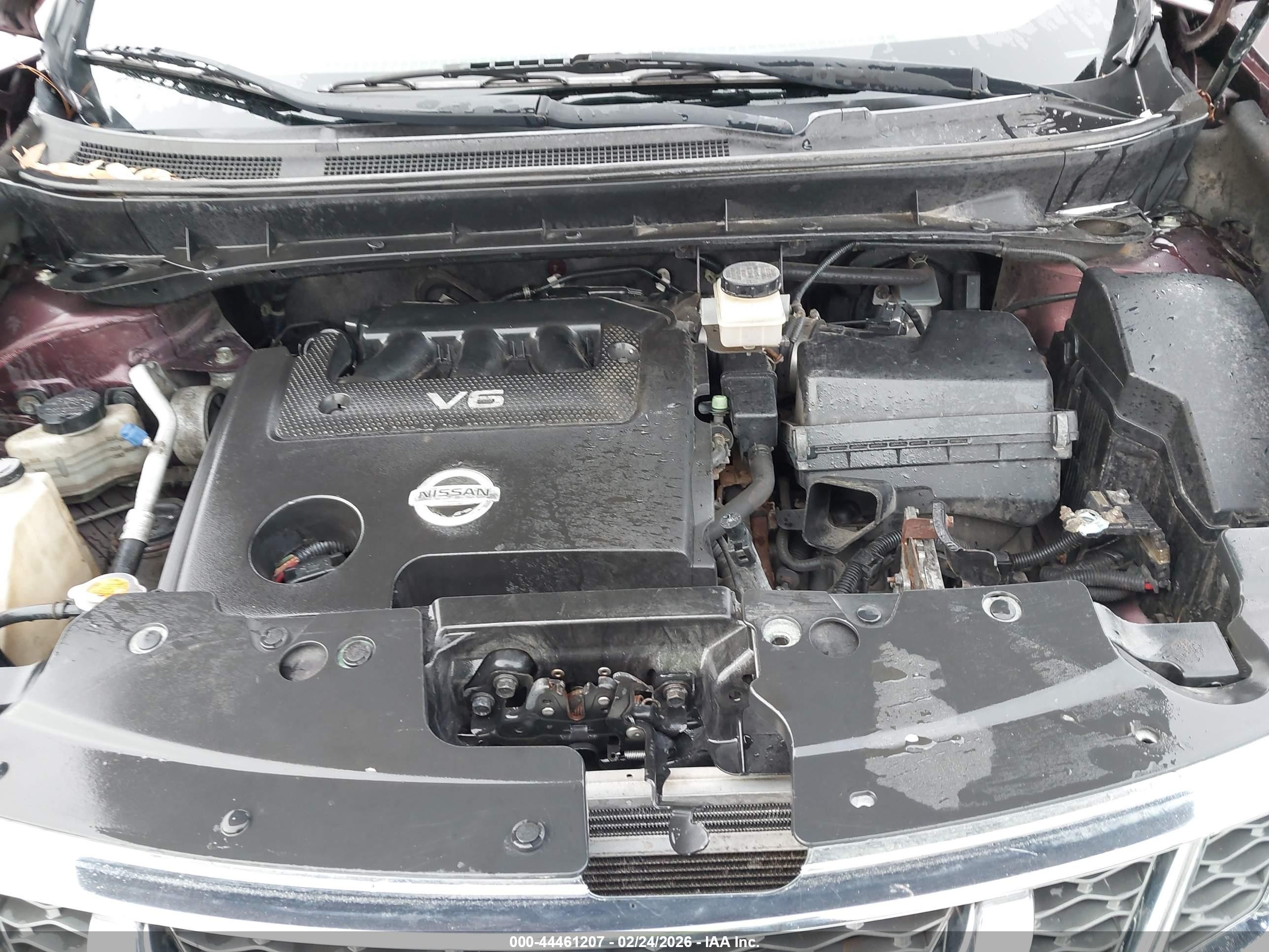 2013 Nissan Murano Sv Burgundy vin: JN8AZ1MW2DW320555