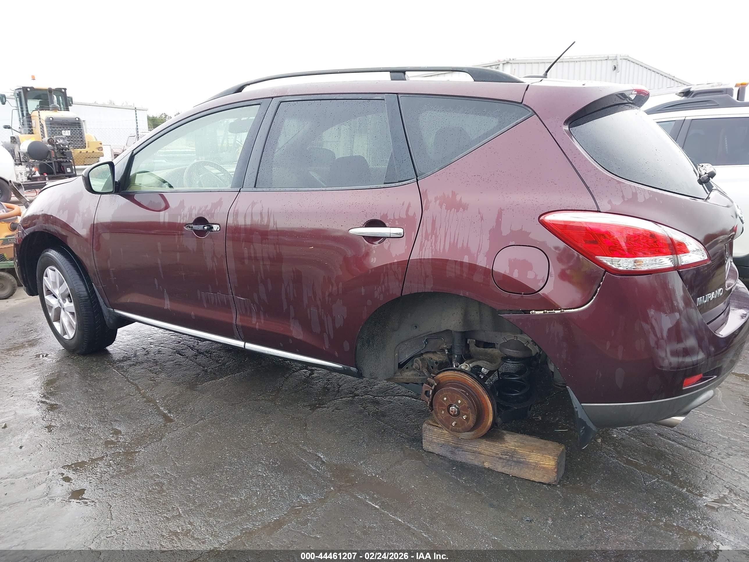 2013 Nissan Murano Sv Burgundy vin: JN8AZ1MW2DW320555