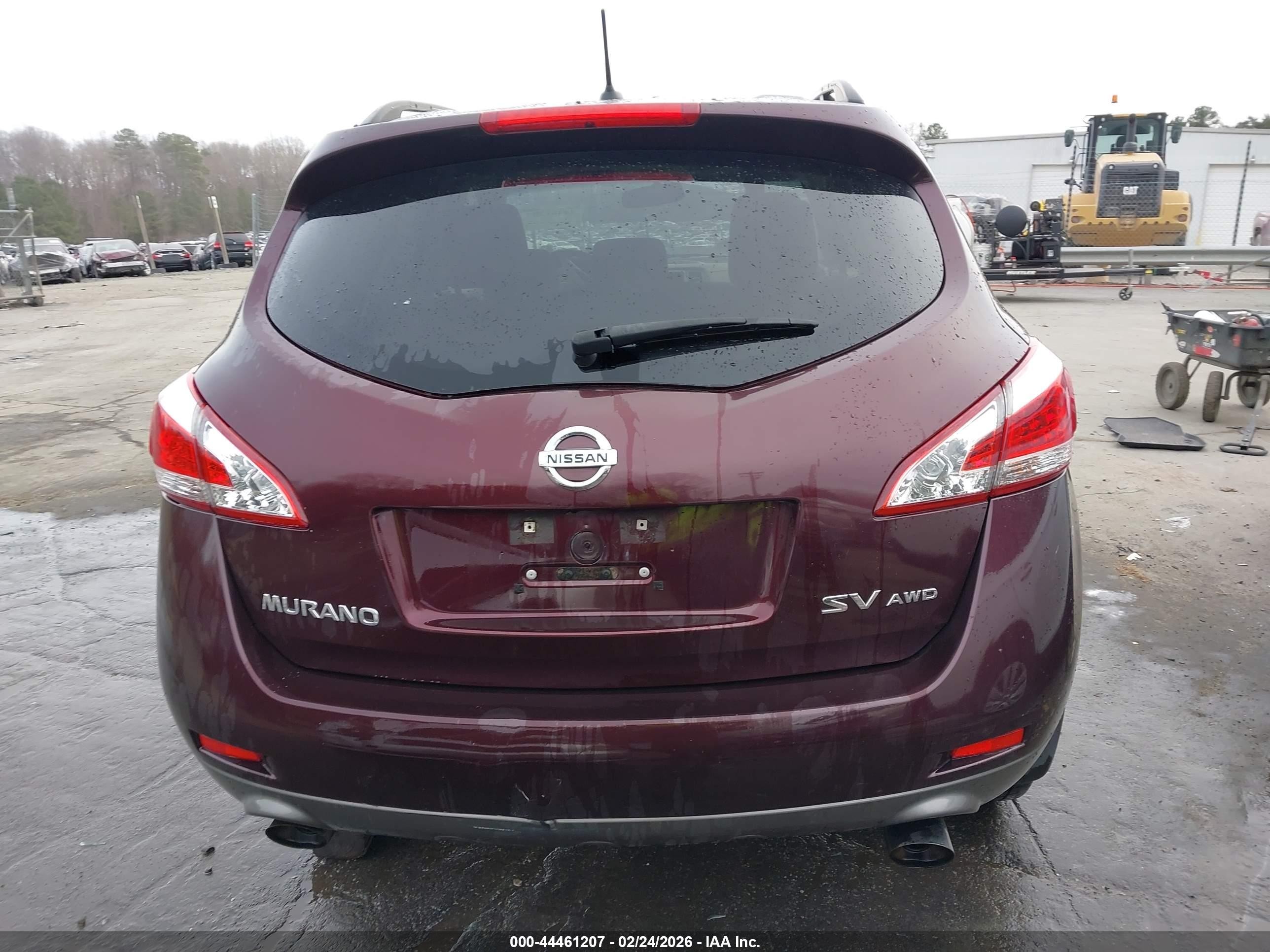 2013 Nissan Murano Sv Burgundy vin: JN8AZ1MW2DW320555