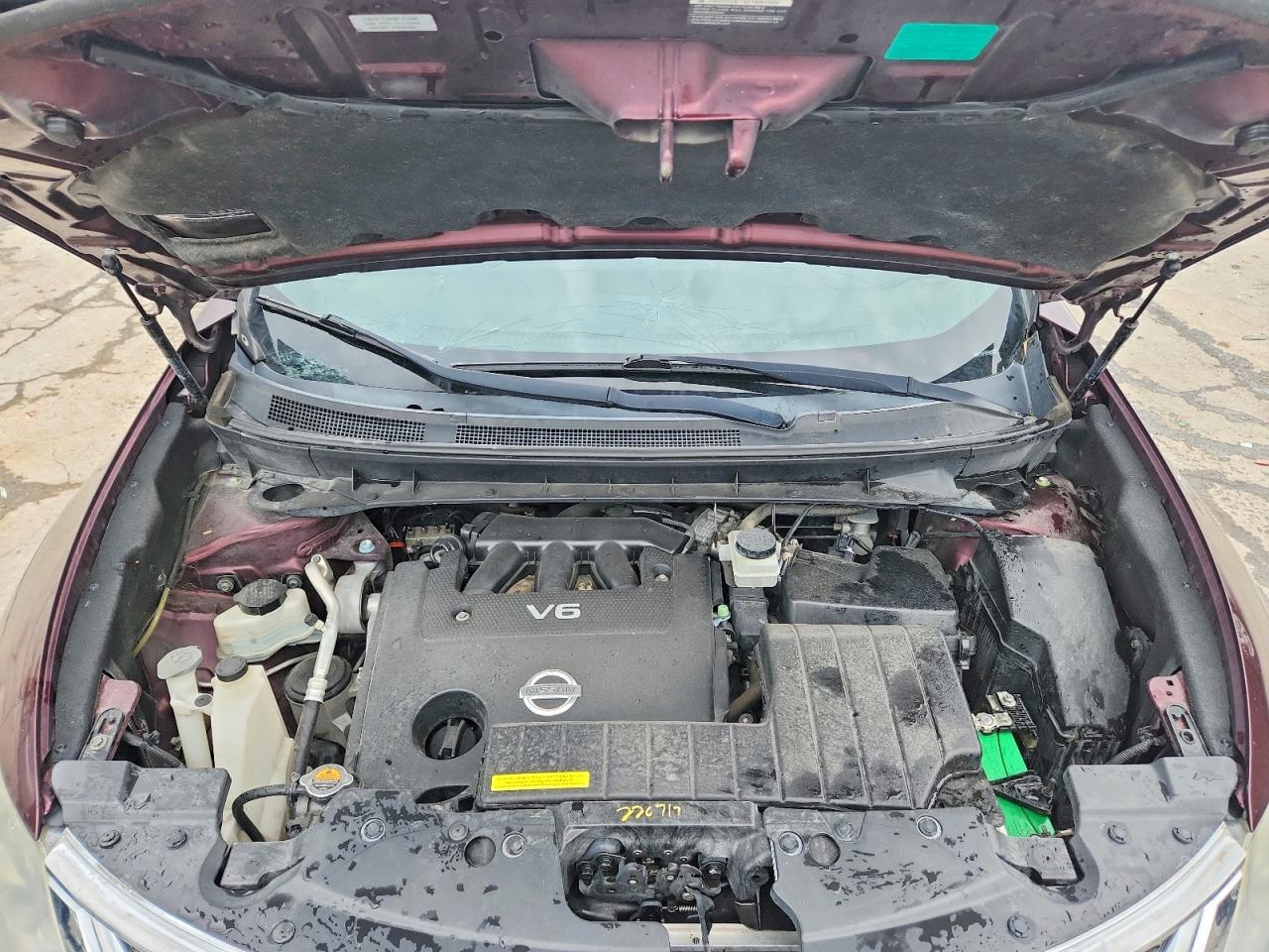 2014 Nissan Murano Sl Burgundy vin: JN8AZ1MW2EW506825