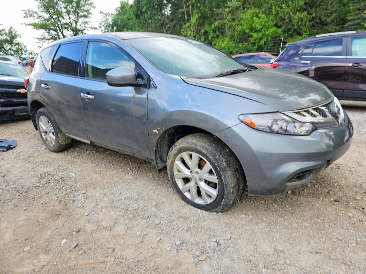 2014 Nissan Murano S Серый vin: JN8AZ1MW2EW513242