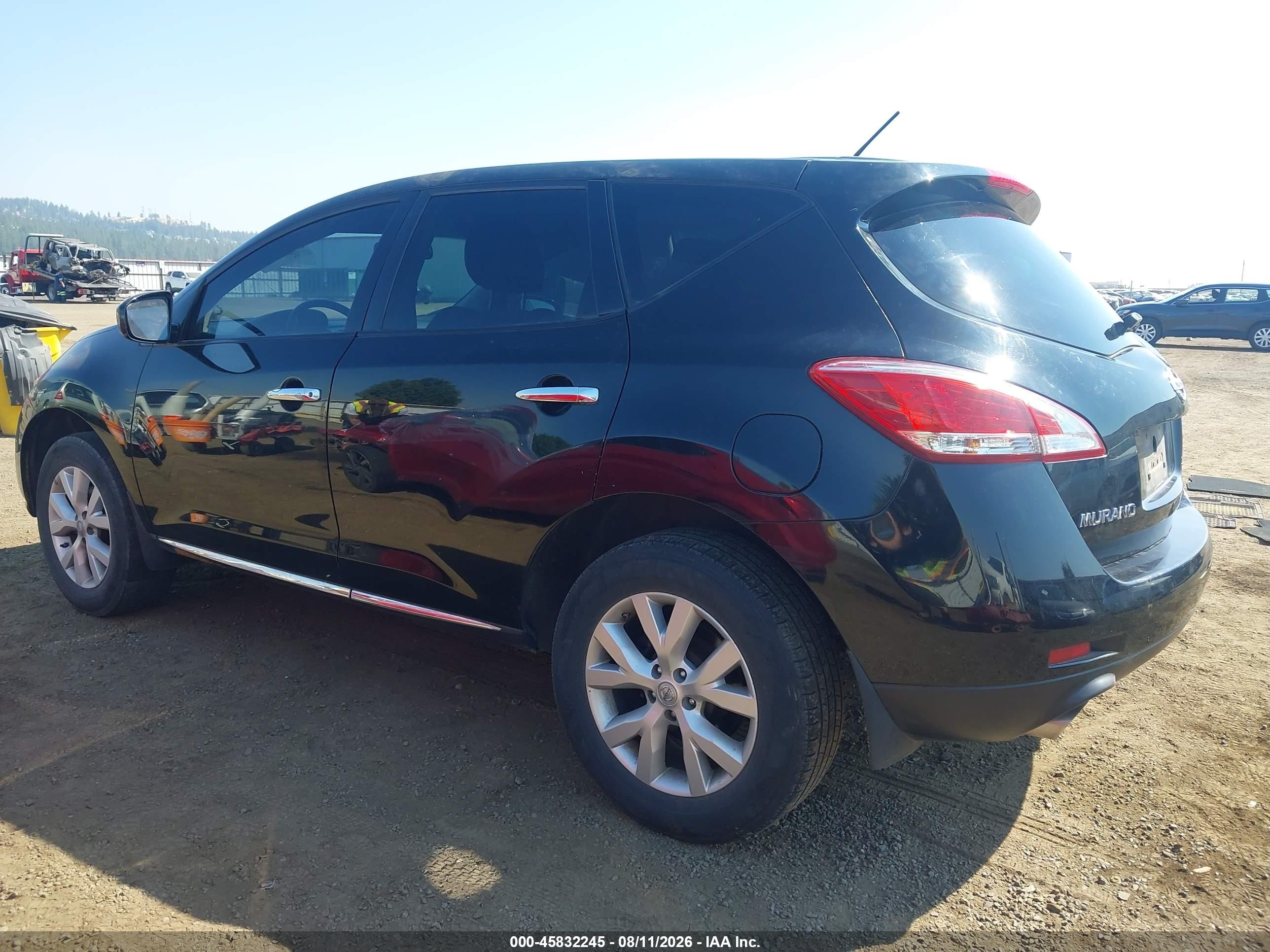 2014 Nissan Murano Le/s/sl/sv Black vin: JN8AZ1MW2EW515993