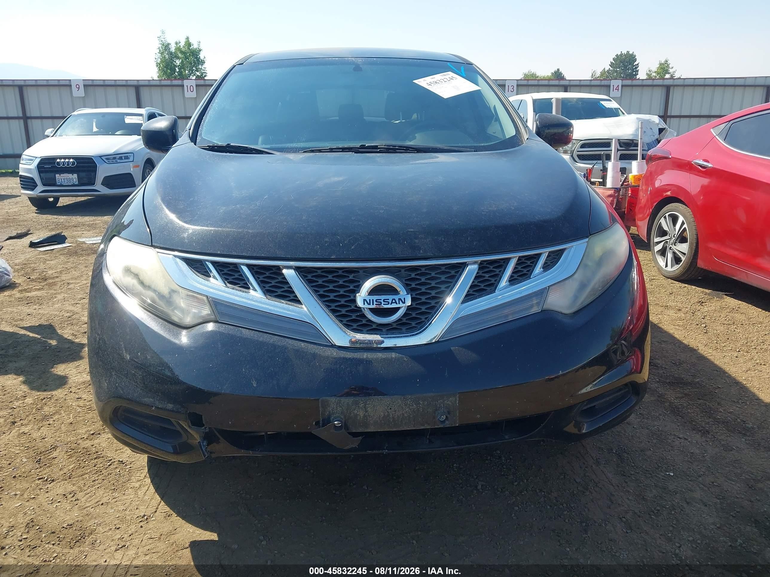 2014 Nissan Murano Le/s/sl/sv Black vin: JN8AZ1MW2EW515993