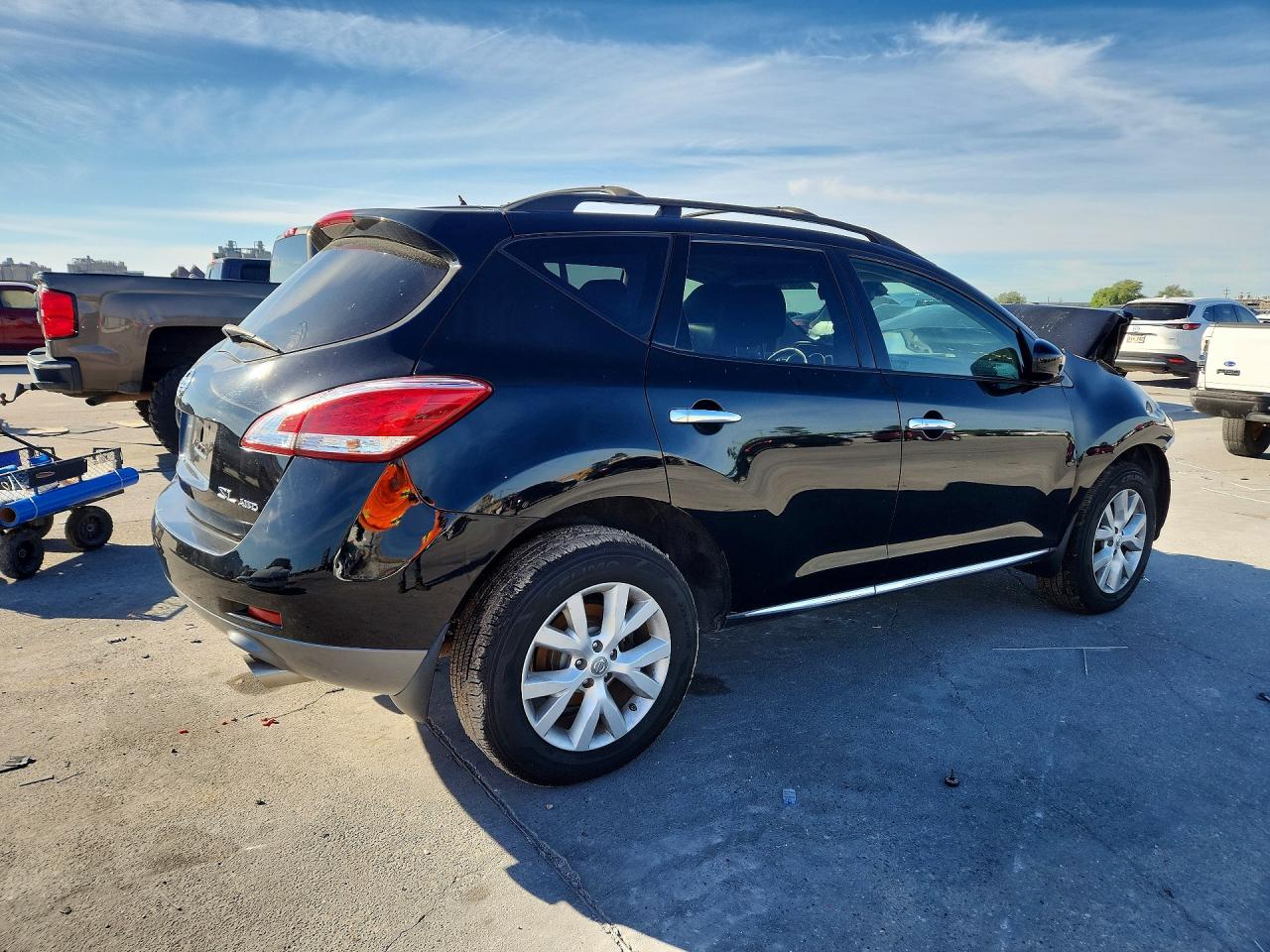 2014 Nissan Murano Sl Black vin: JN8AZ1MW2EW516075