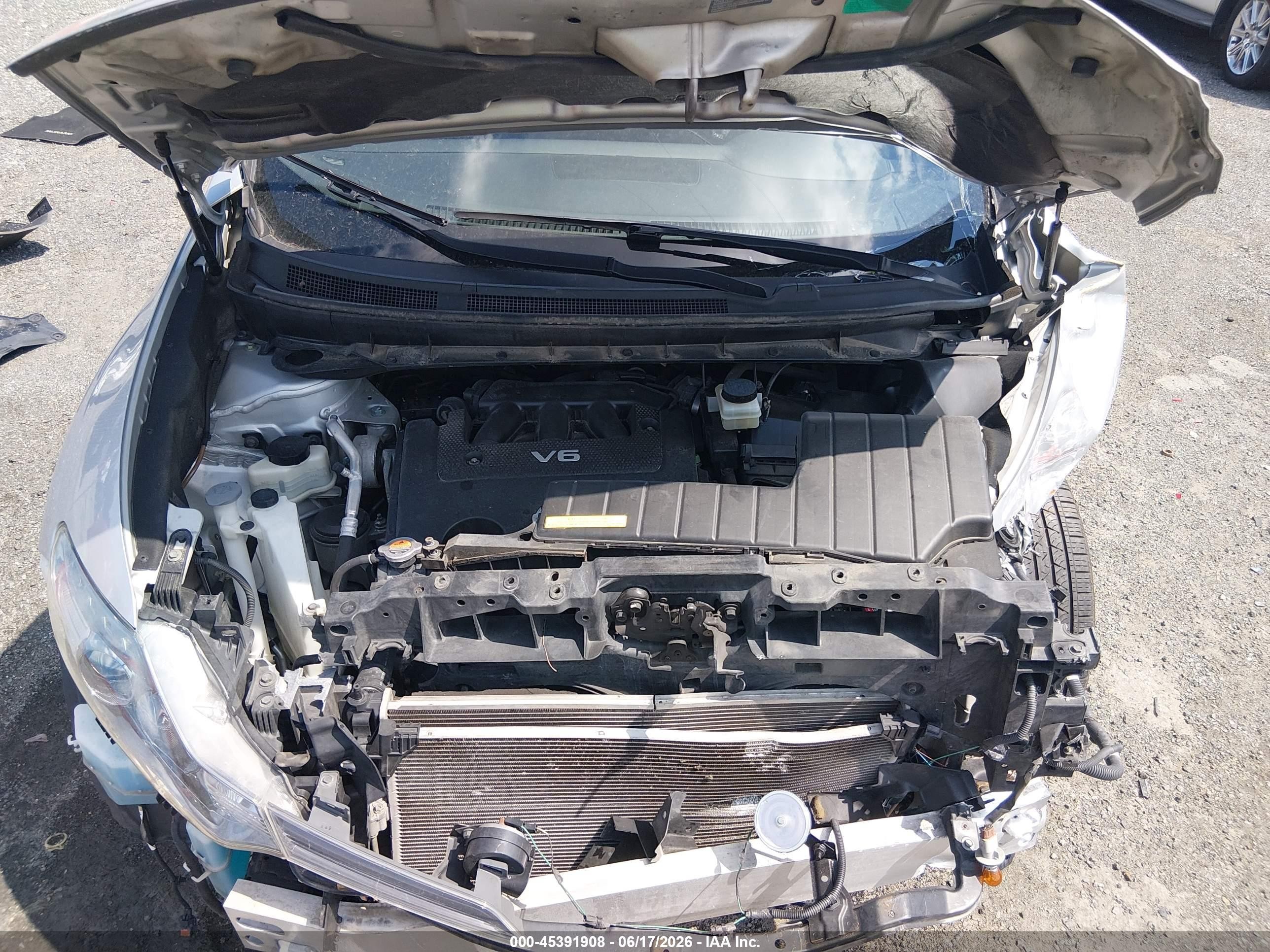 2014 Nissan Murano Sv Silver vin: JN8AZ1MW2EW520191