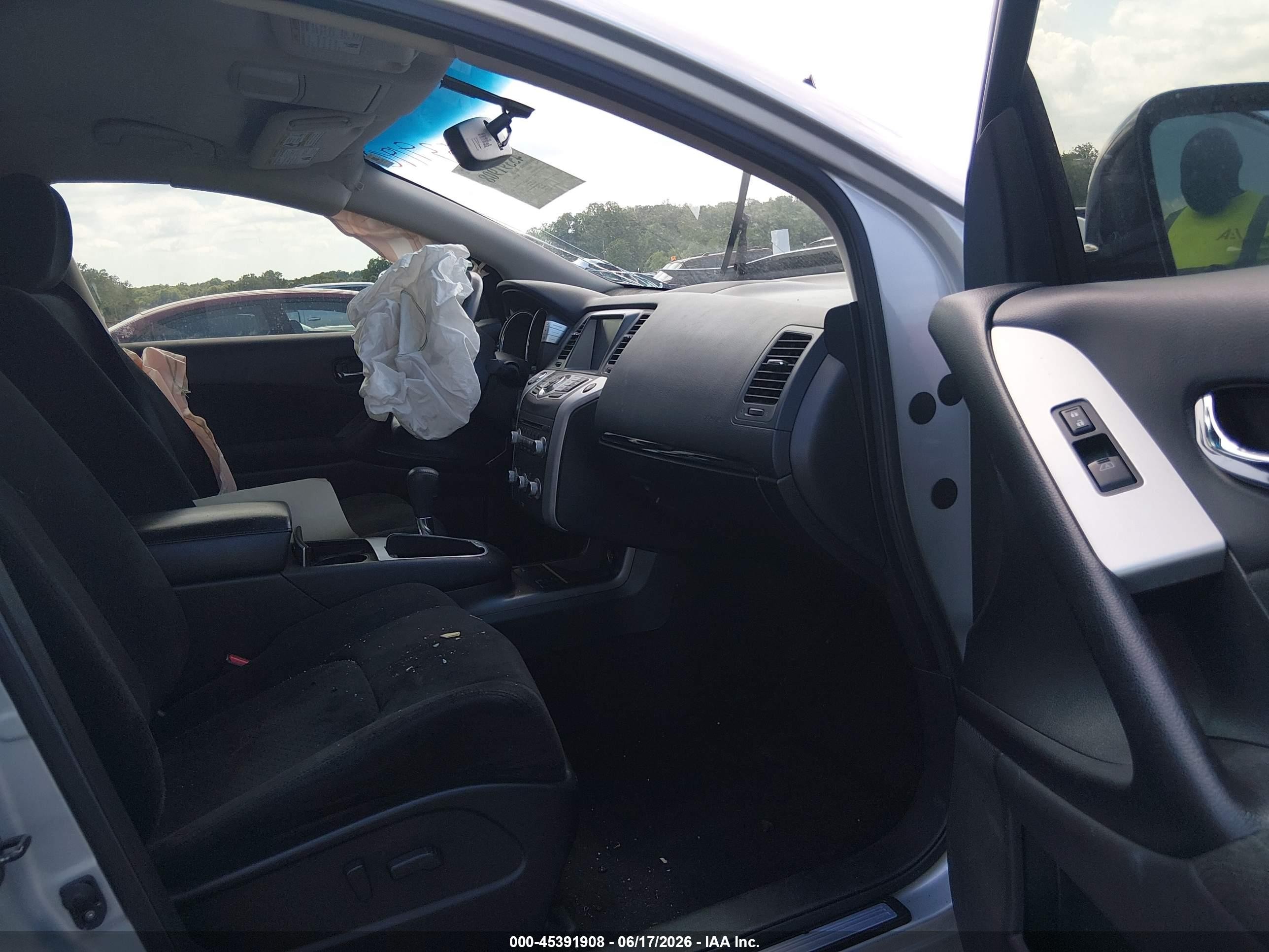 2014 Nissan Murano Sv Silver vin: JN8AZ1MW2EW520191