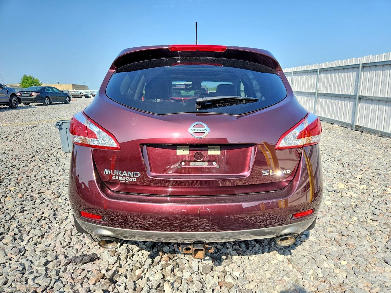 2014 Nissan Murano Sl Maroon vin: JN8AZ1MW2EW523897