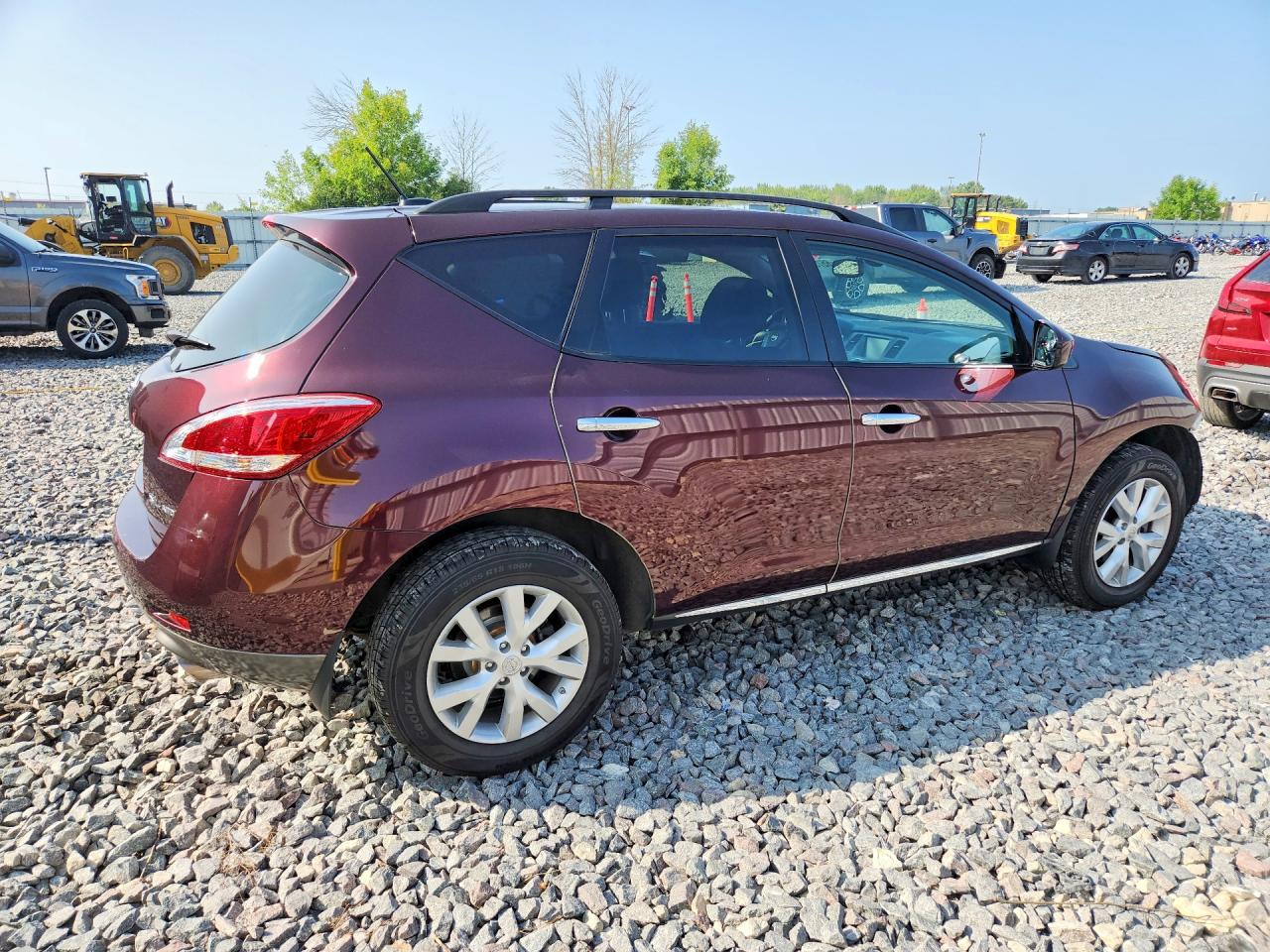 2014 Nissan Murano Sl Maroon vin: JN8AZ1MW2EW523897