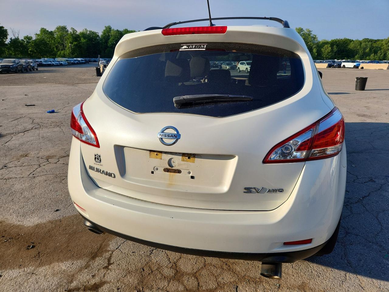 2014 Nissan Murano Sv White vin: JN8AZ1MW2EW530431