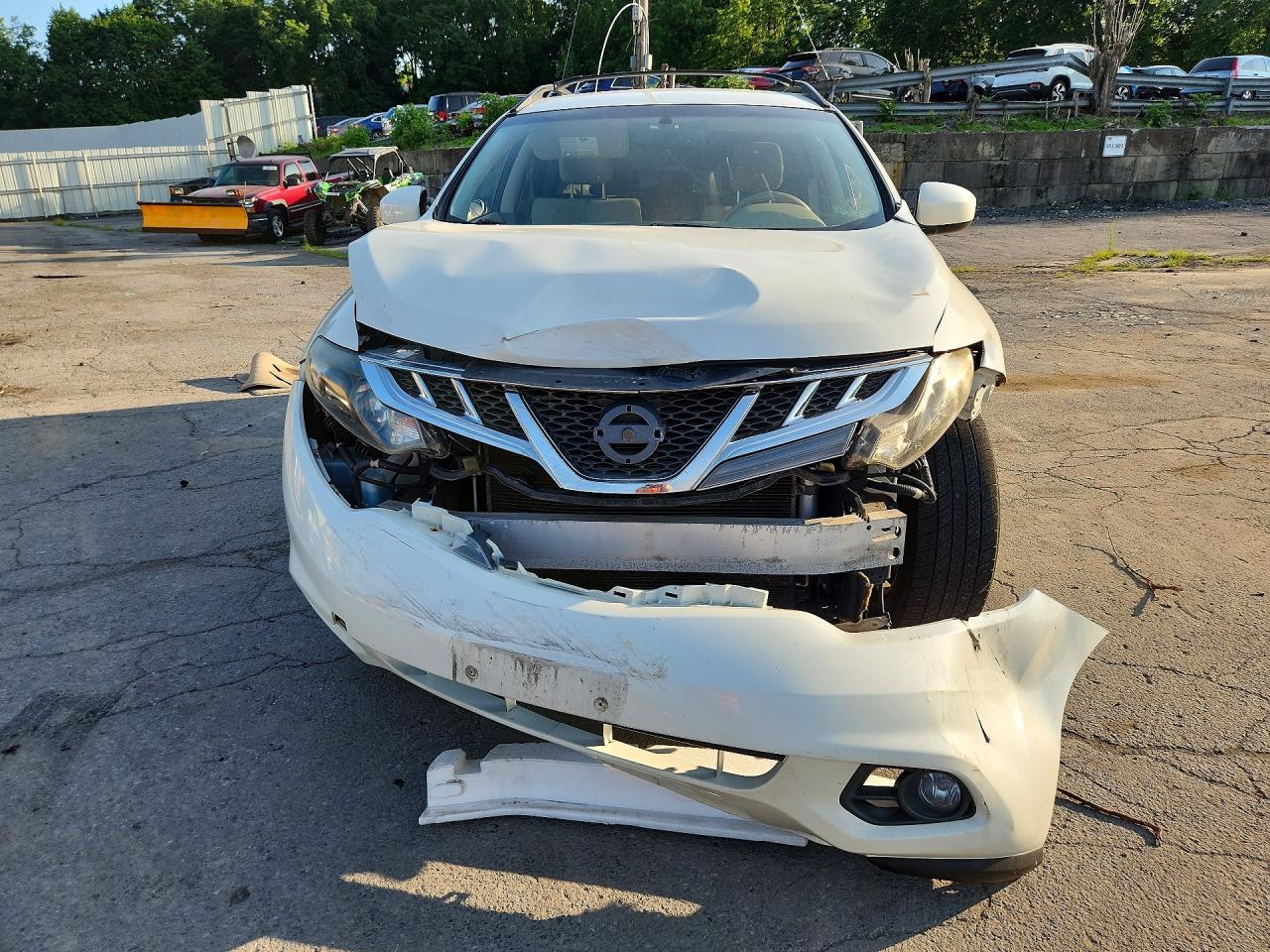2014 Nissan Murano Sv White vin: JN8AZ1MW2EW530431