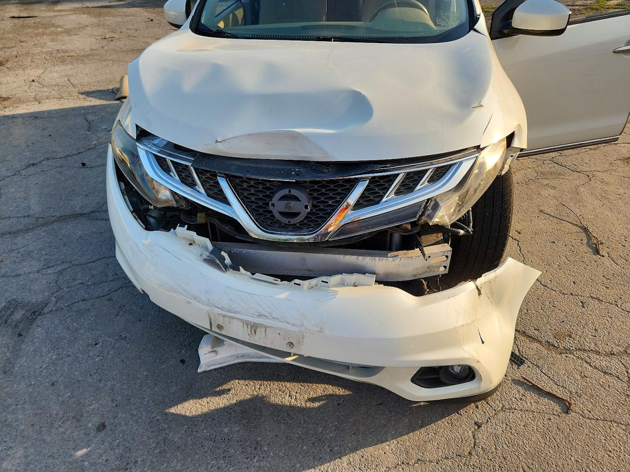 2014 Nissan Murano Sv White vin: JN8AZ1MW2EW530431
