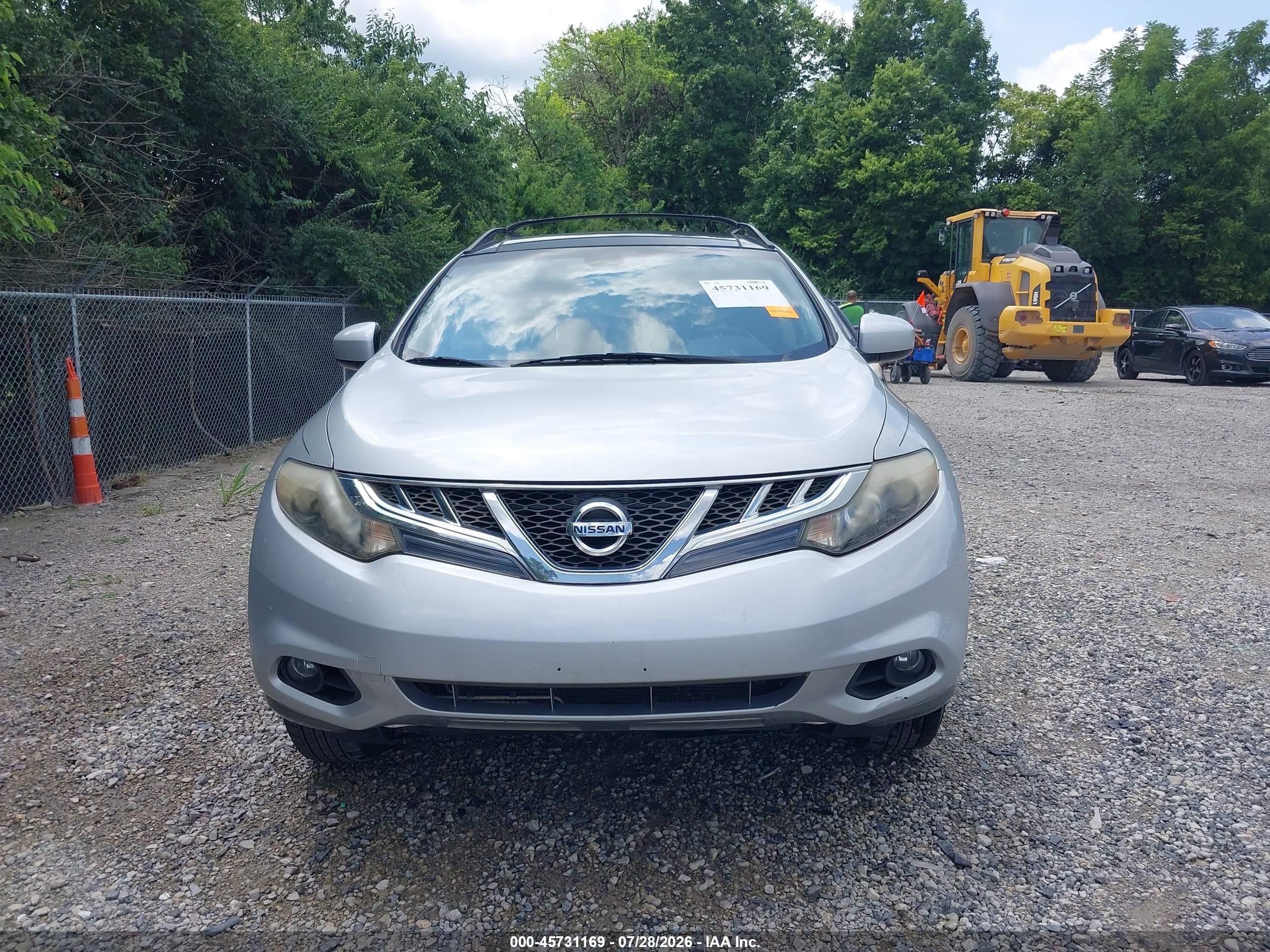 2014 Nissan Murano Sl Silver vin: JN8AZ1MW2EW533233