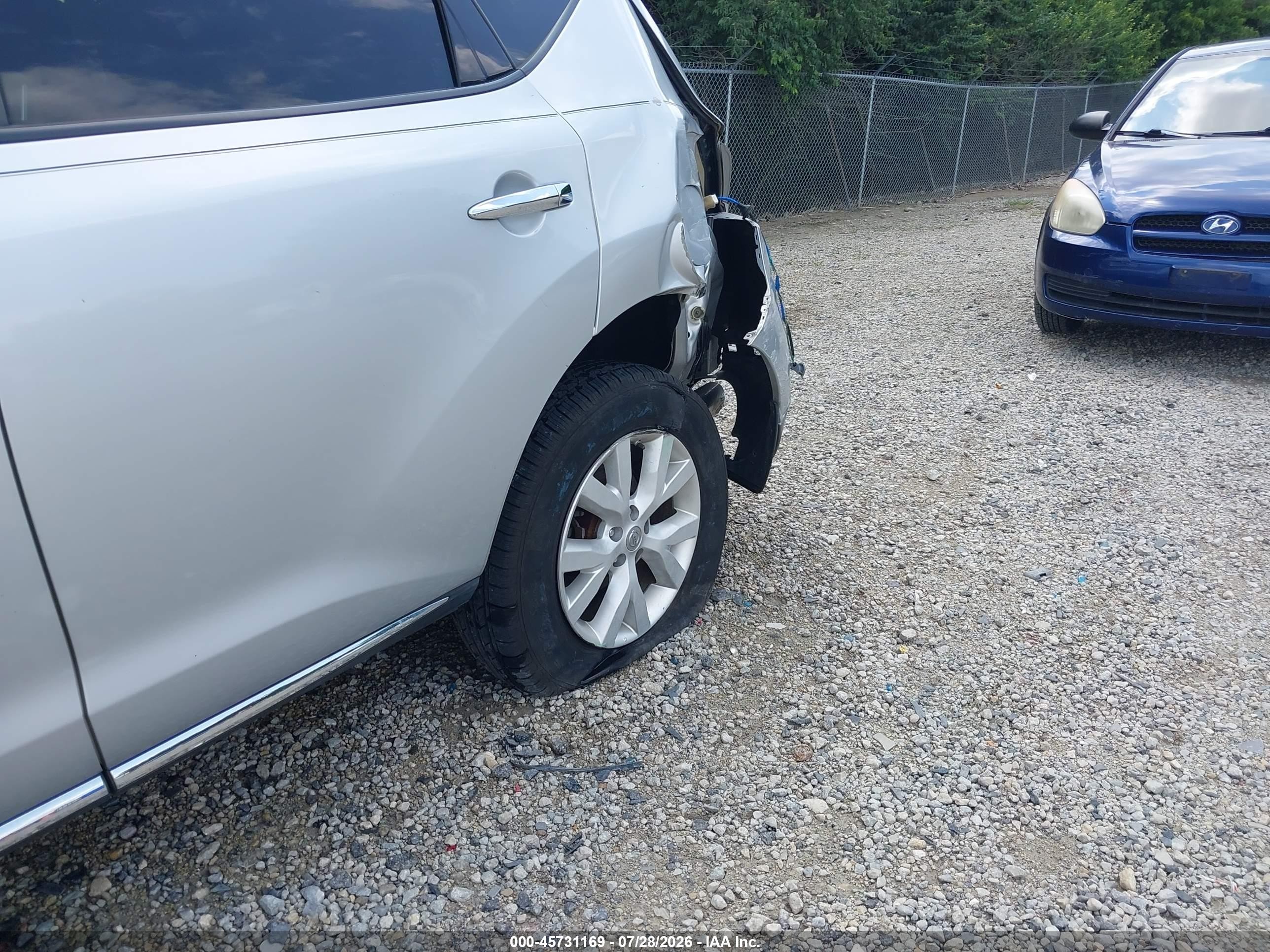 2014 Nissan Murano Sl Silver vin: JN8AZ1MW2EW533233
