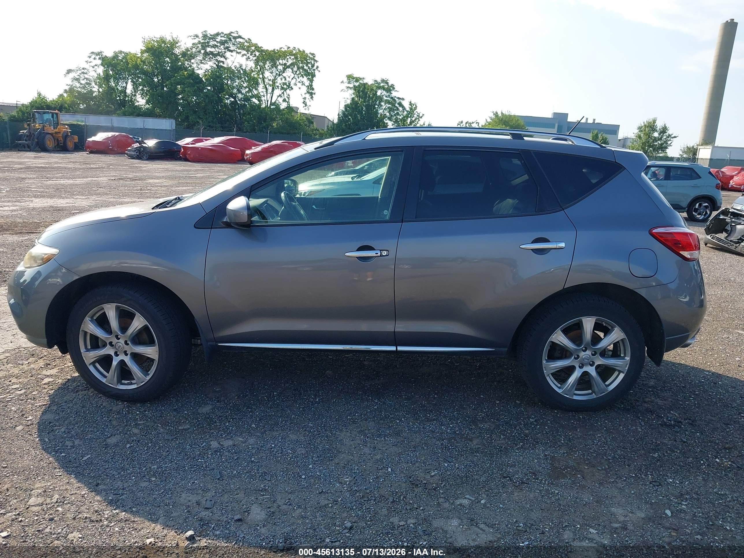2014 Nissan Murano Le/s/sl/sv Gray vin: JN8AZ1MW2EW533345