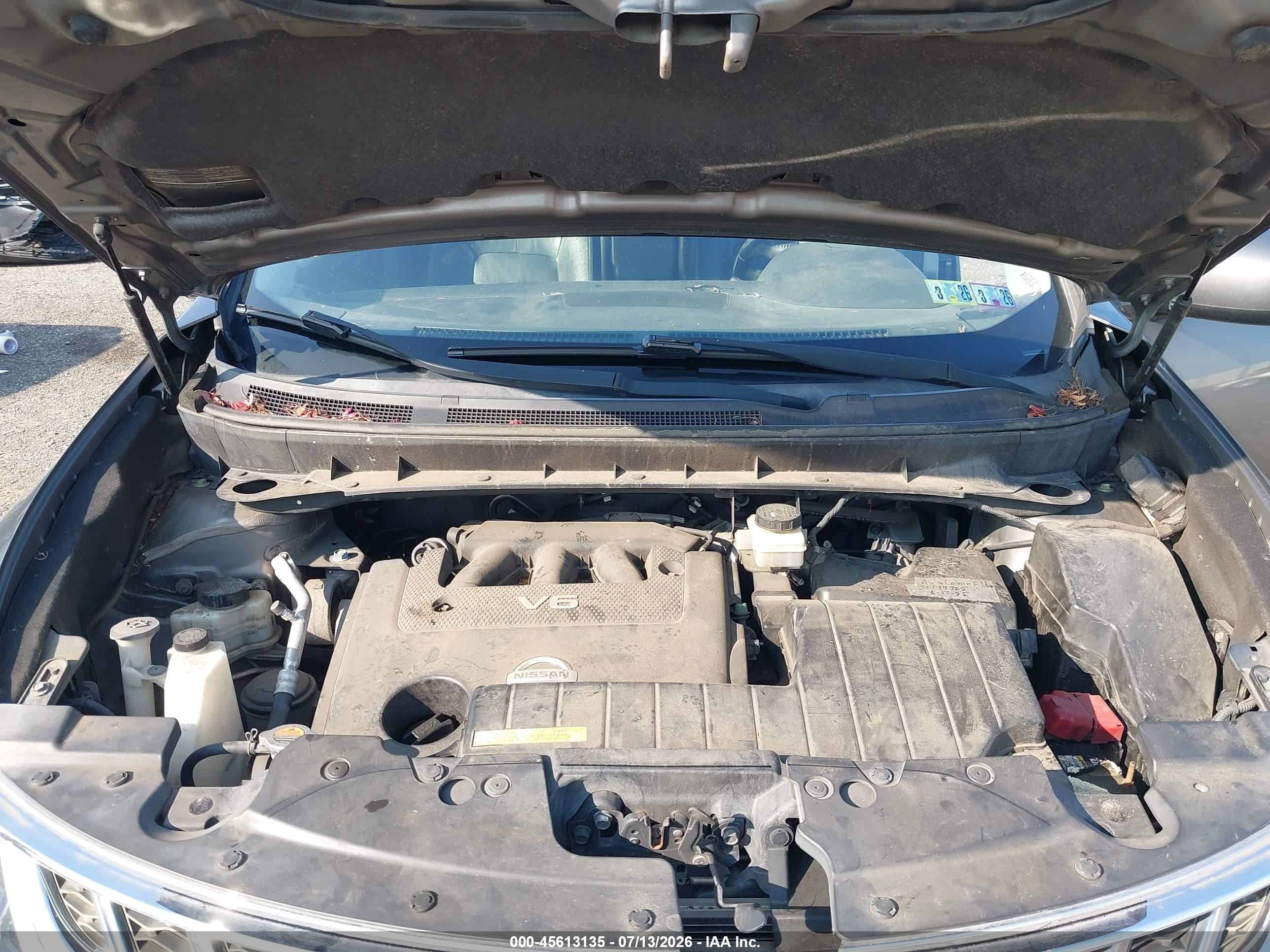 2014 Nissan Murano Le/s/sl/sv Gray vin: JN8AZ1MW2EW533345