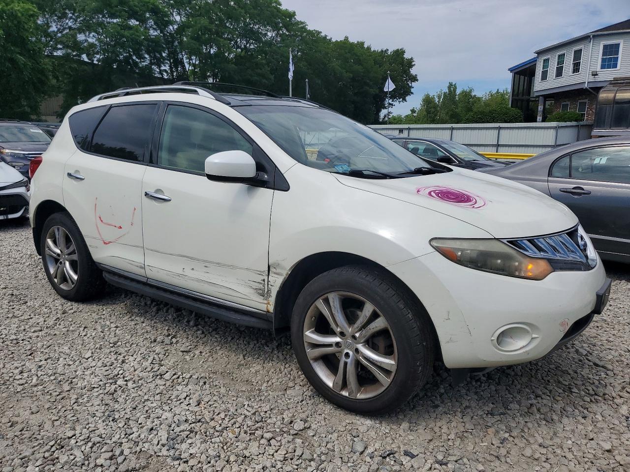 2010 Nissan Murano S Белый vin: JN8AZ1MW3AW104631