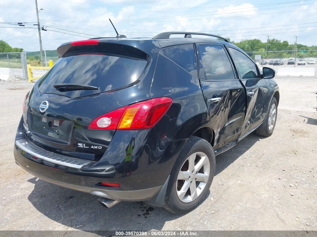 2010 Nissan Murano Sl Черный vin: JN8AZ1MW3AW109909