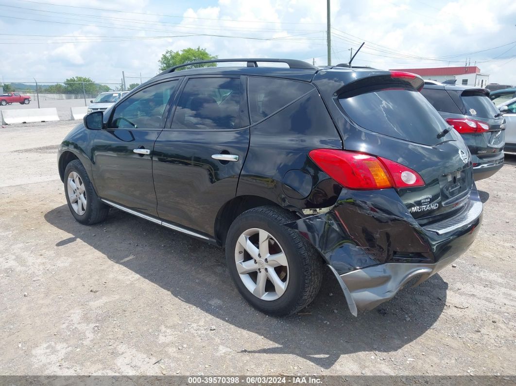 2010 Nissan Murano Sl Черный vin: JN8AZ1MW3AW109909
