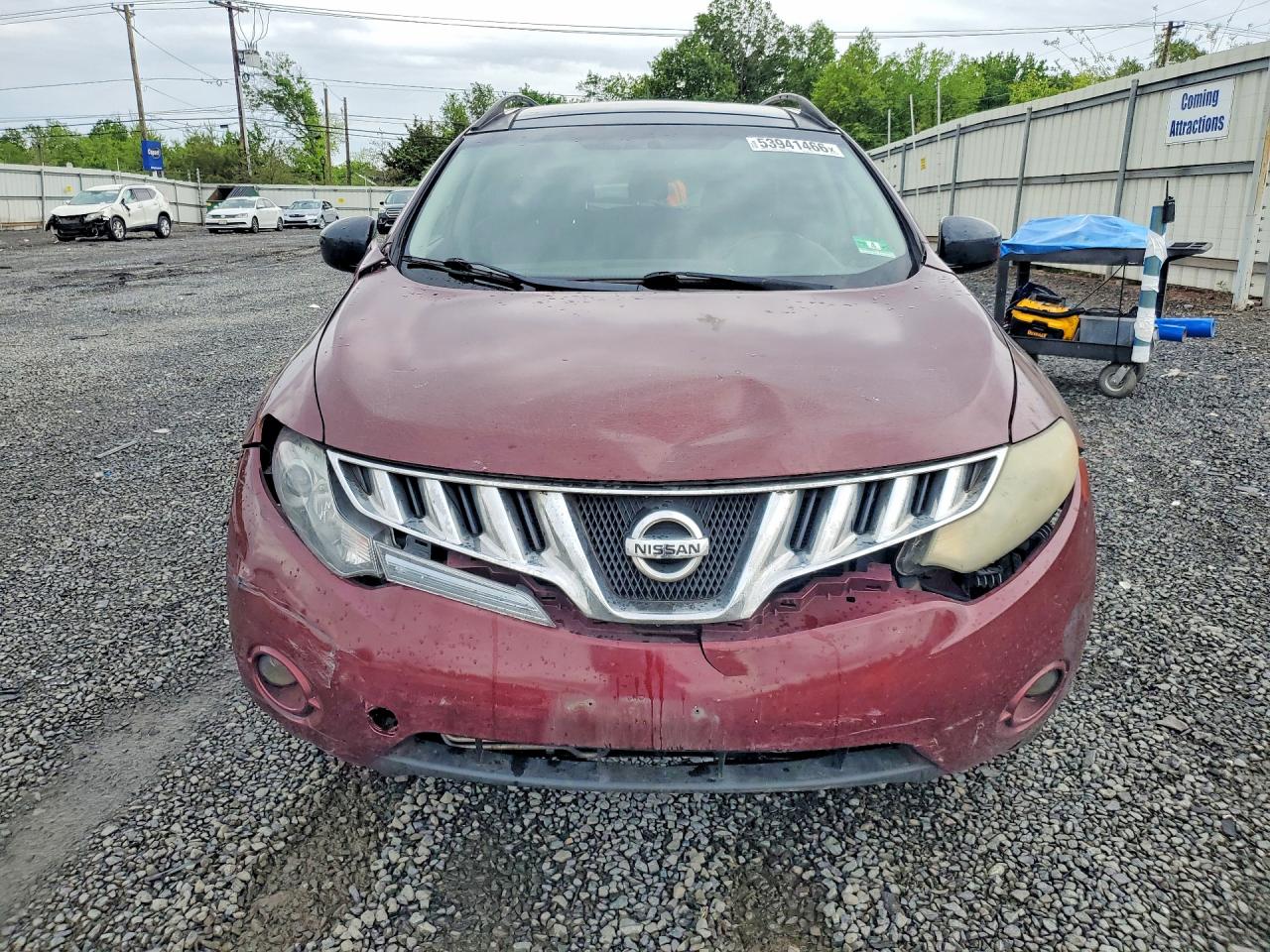 2010 Nissan Murano S Burgundy vin: JN8AZ1MW3AW110445