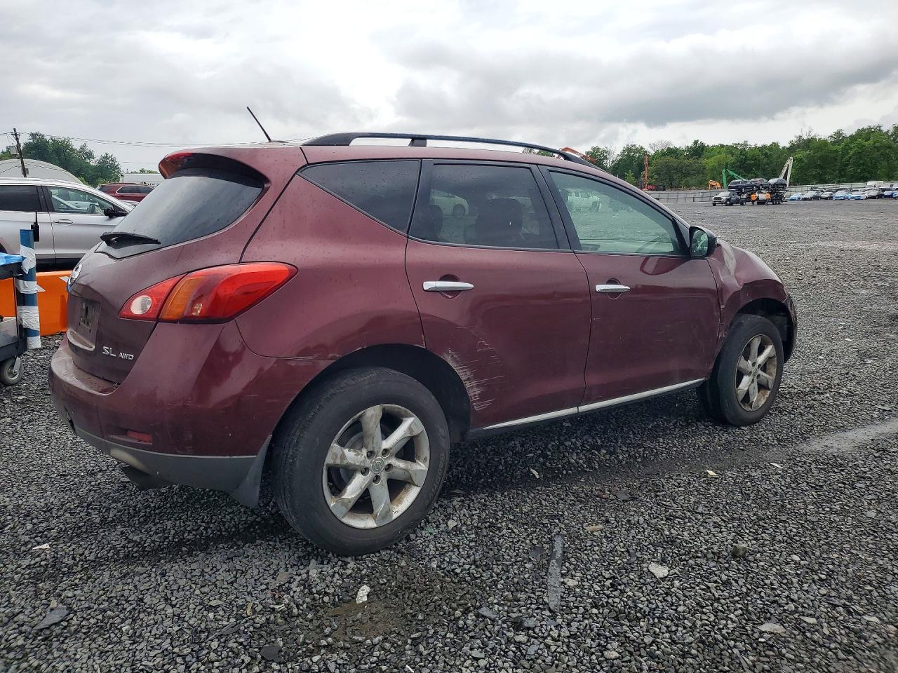 2010 Nissan Murano S Burgundy vin: JN8AZ1MW3AW110445