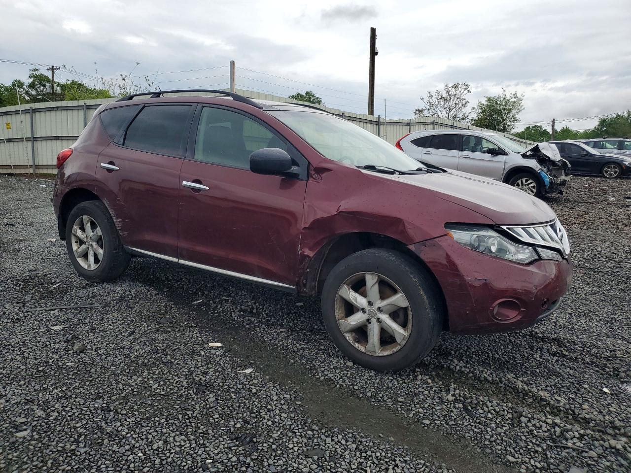 2010 Nissan Murano S Burgundy vin: JN8AZ1MW3AW110445