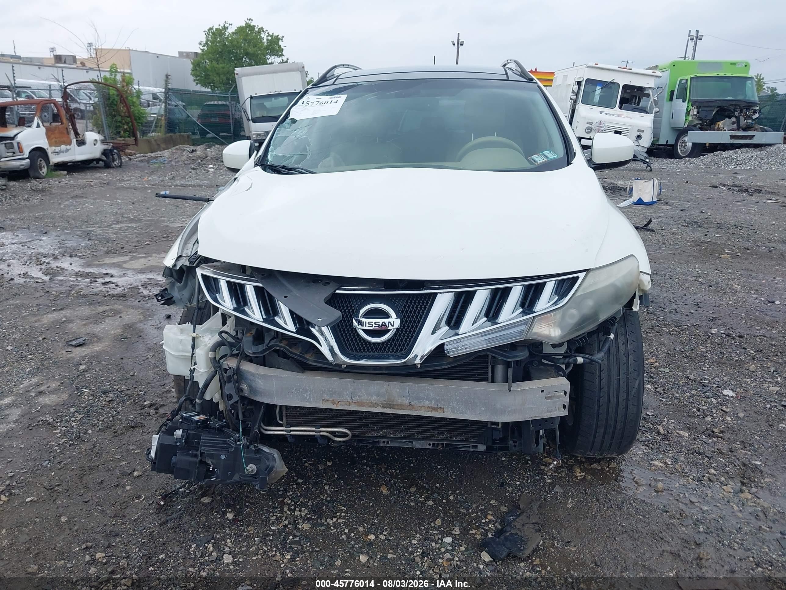2010 Nissan Murano Le White vin: JN8AZ1MW3AW112499