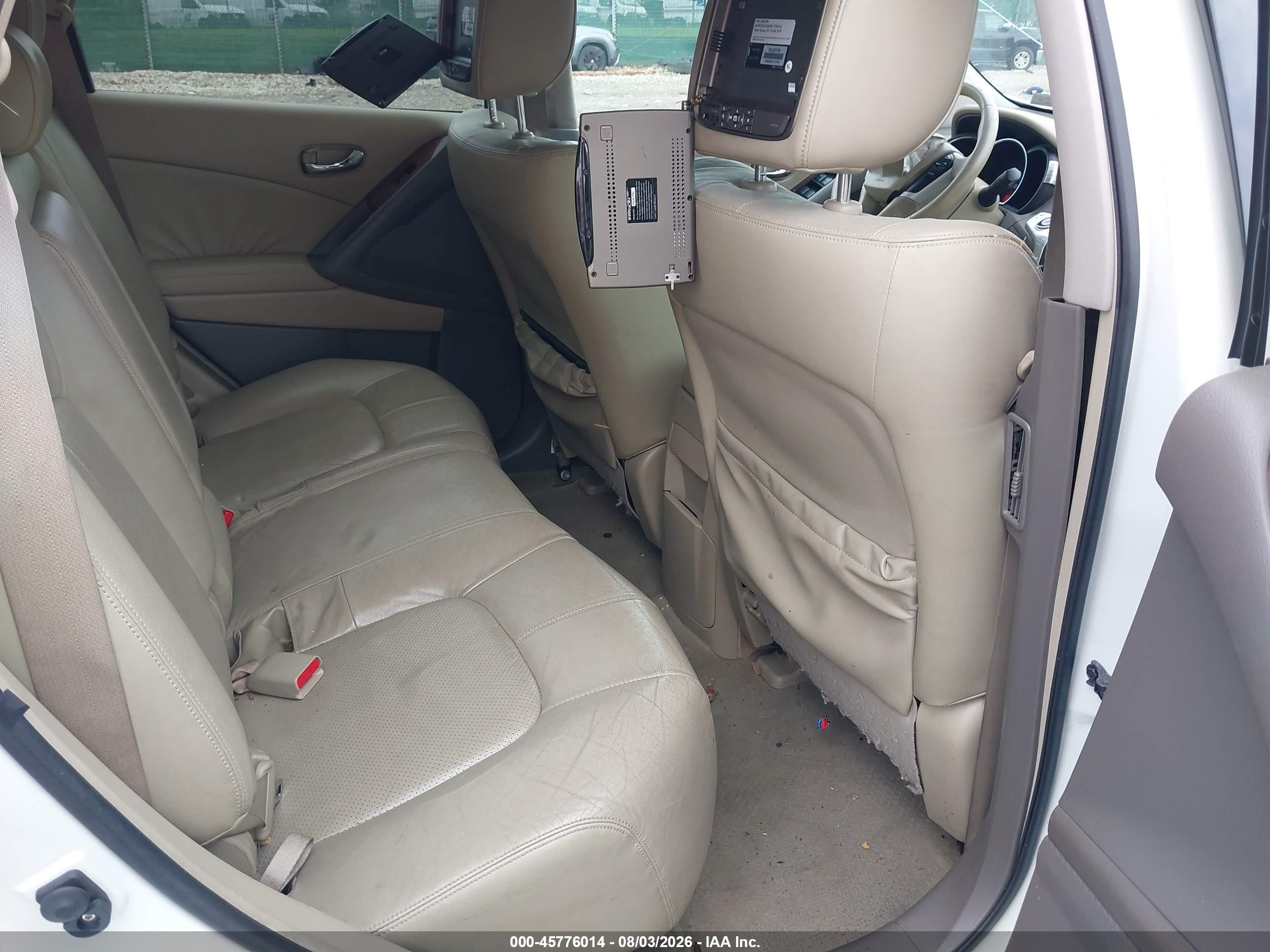 2010 Nissan Murano Le White vin: JN8AZ1MW3AW112499