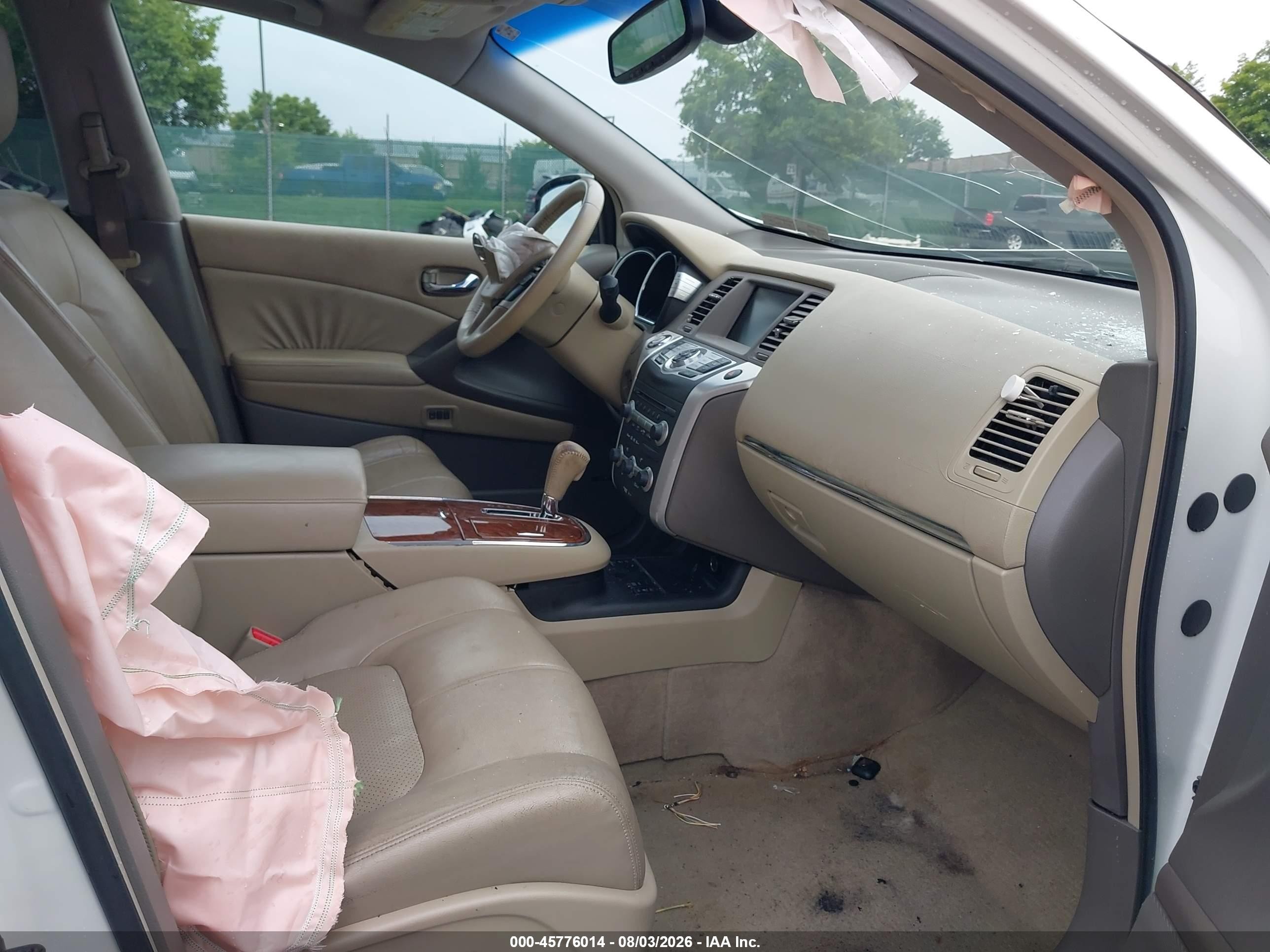 2010 Nissan Murano Le White vin: JN8AZ1MW3AW112499