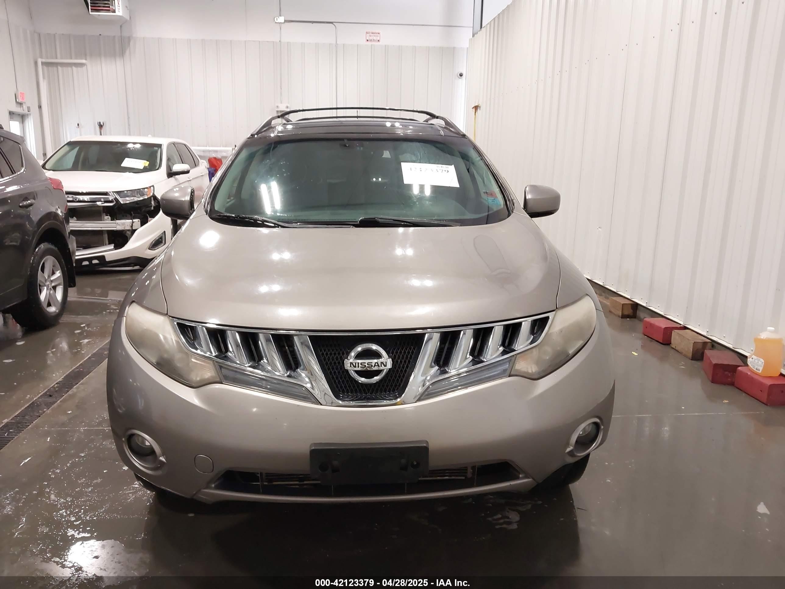 2010 Nissan Murano Sl Серый vin: JN8AZ1MW3AW118917