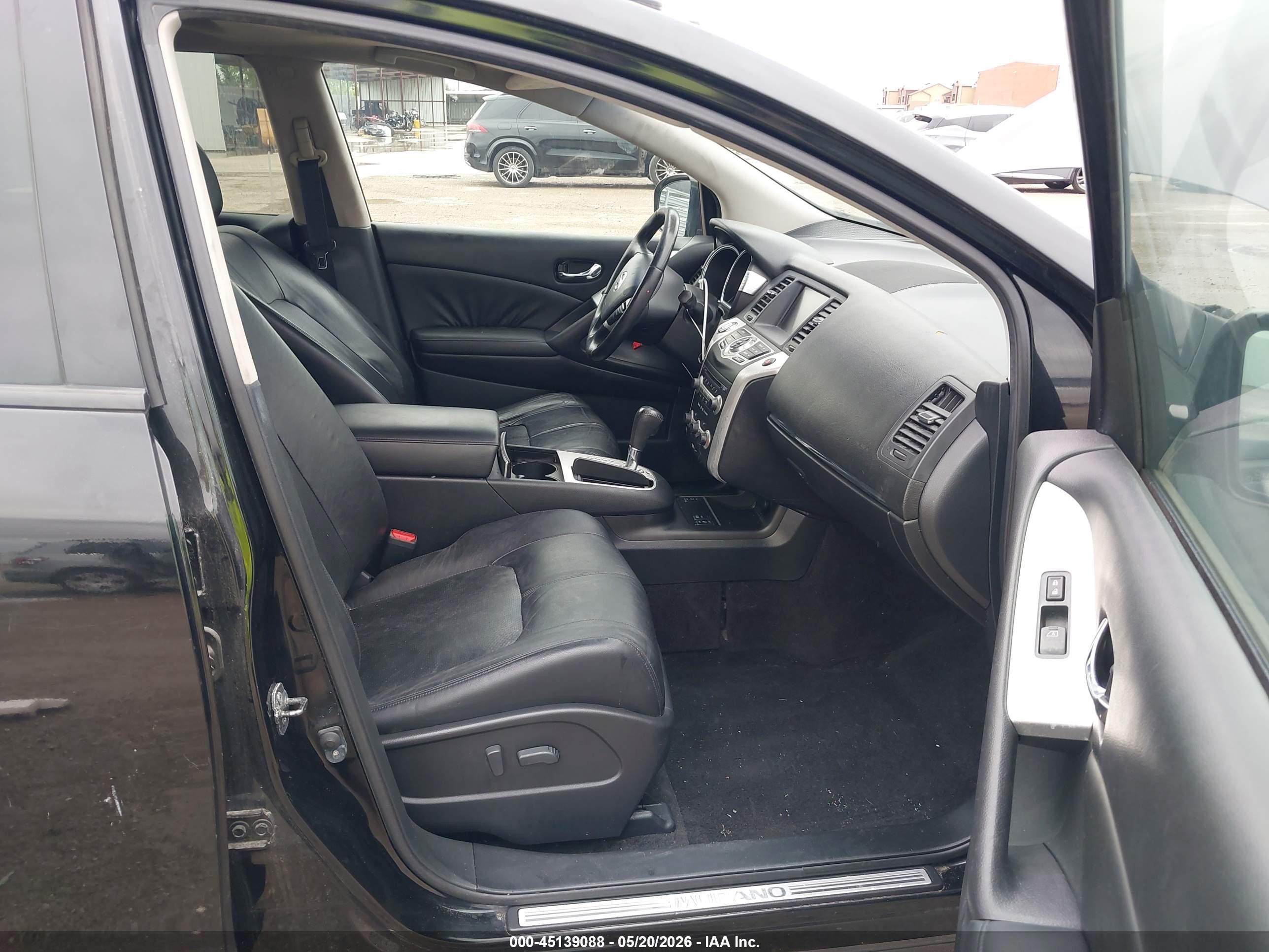 2010 Nissan Murano Sl Black vin: JN8AZ1MW3AW132932
