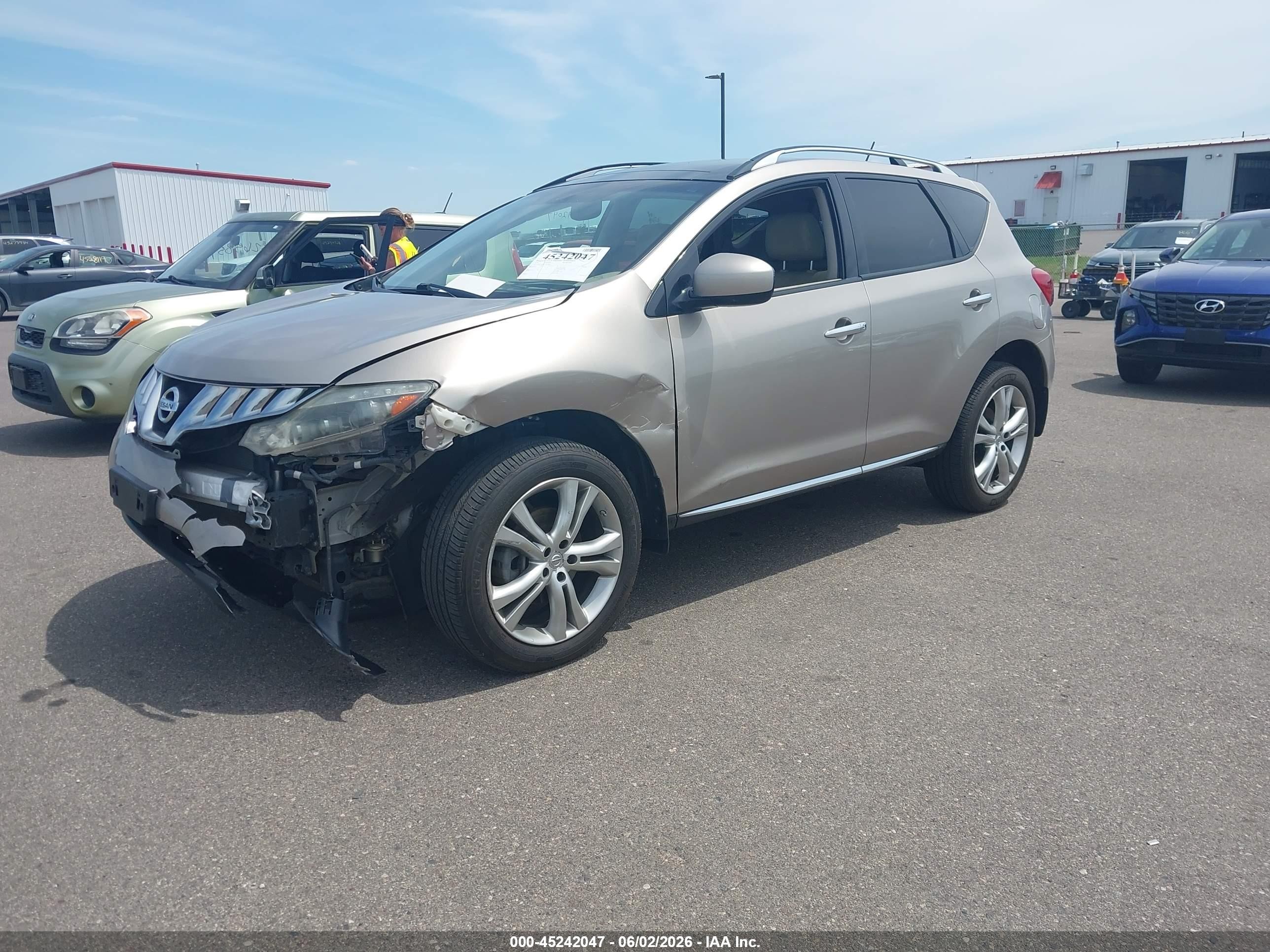 2010 Nissan Murano Le Золотой vin: JN8AZ1MW3AW140321