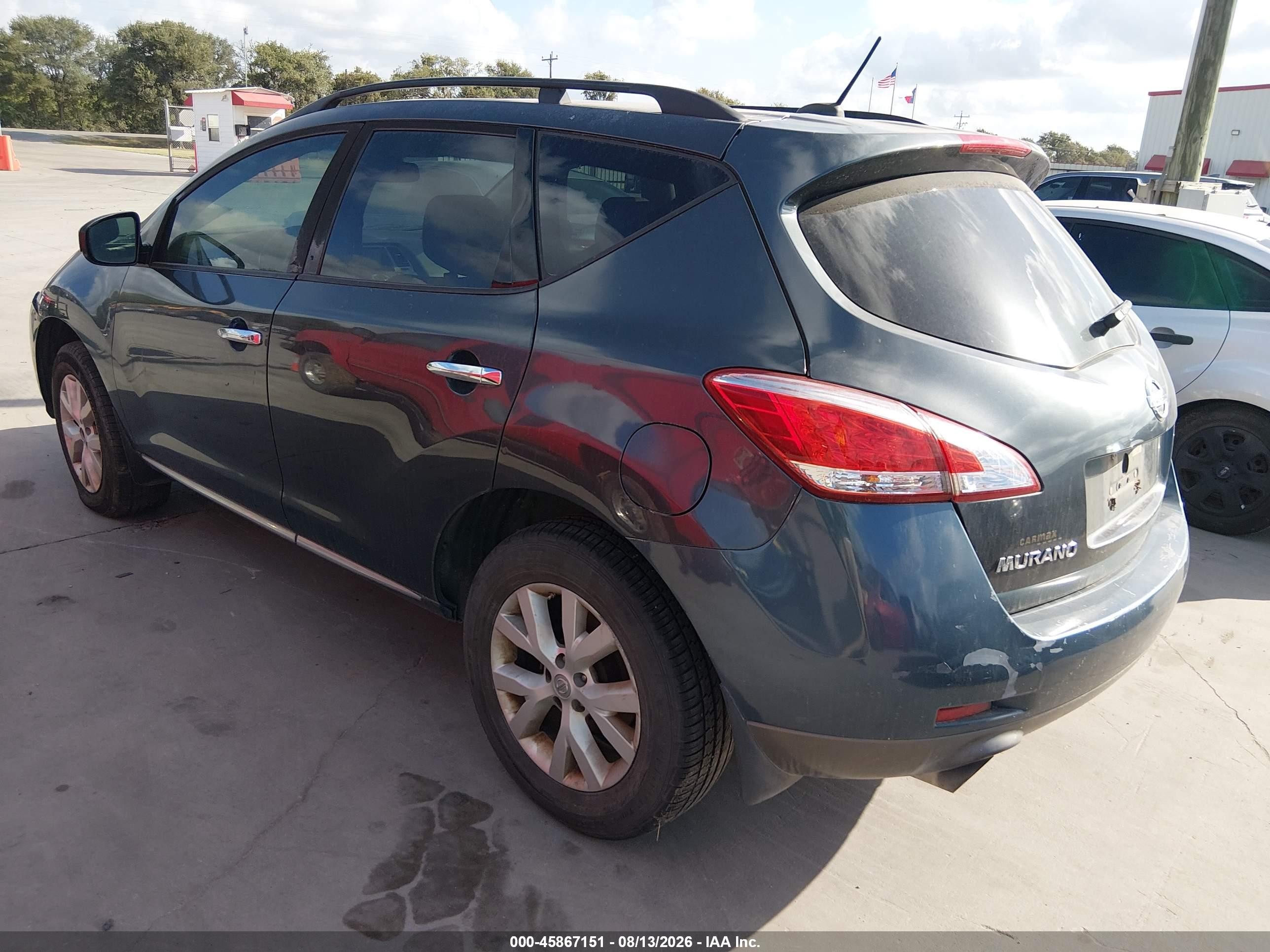 2011 Nissan Murano Sl Blue vin: JN8AZ1MW3BW169268