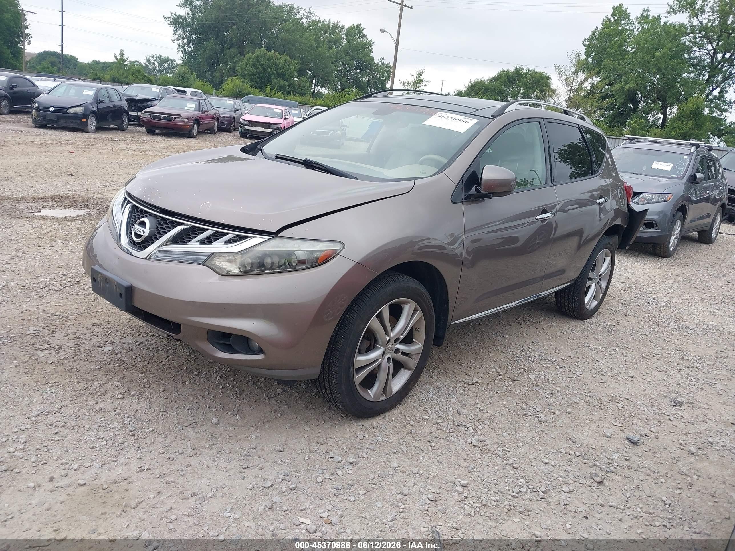 2011 Nissan Murano Le Beige vin: JN8AZ1MW3BW179458