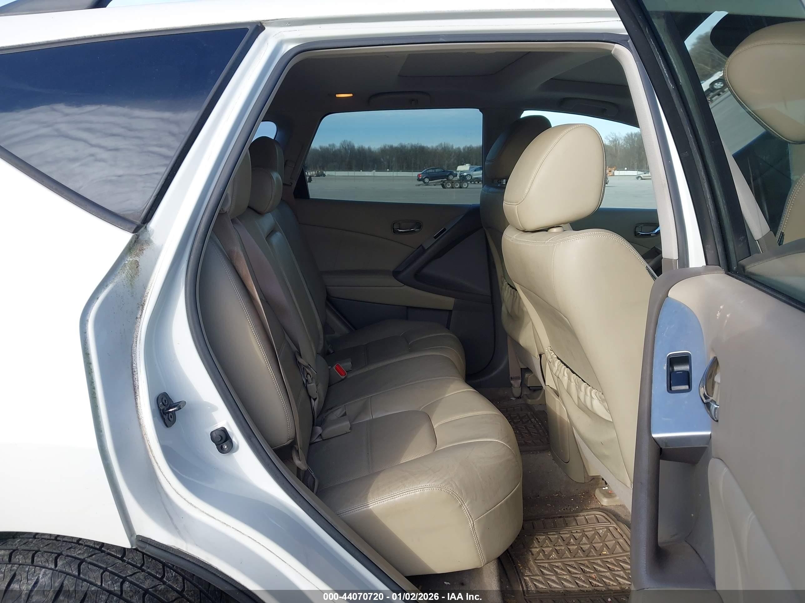 2012 Nissan Murano Sl White vin: JN8AZ1MW3CW206708