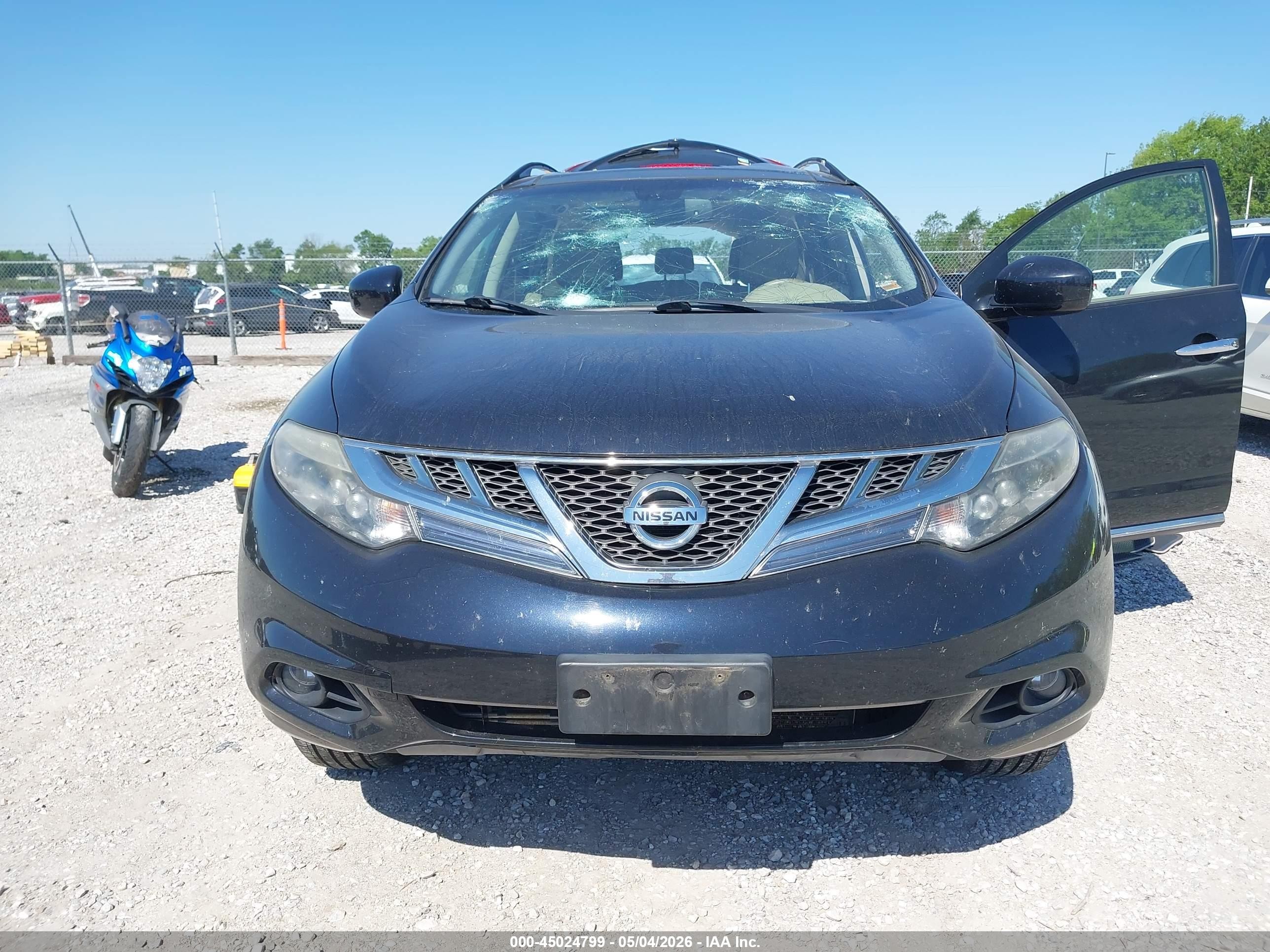 2012 Nissan Murano Le Black vin: JN8AZ1MW3CW224013
