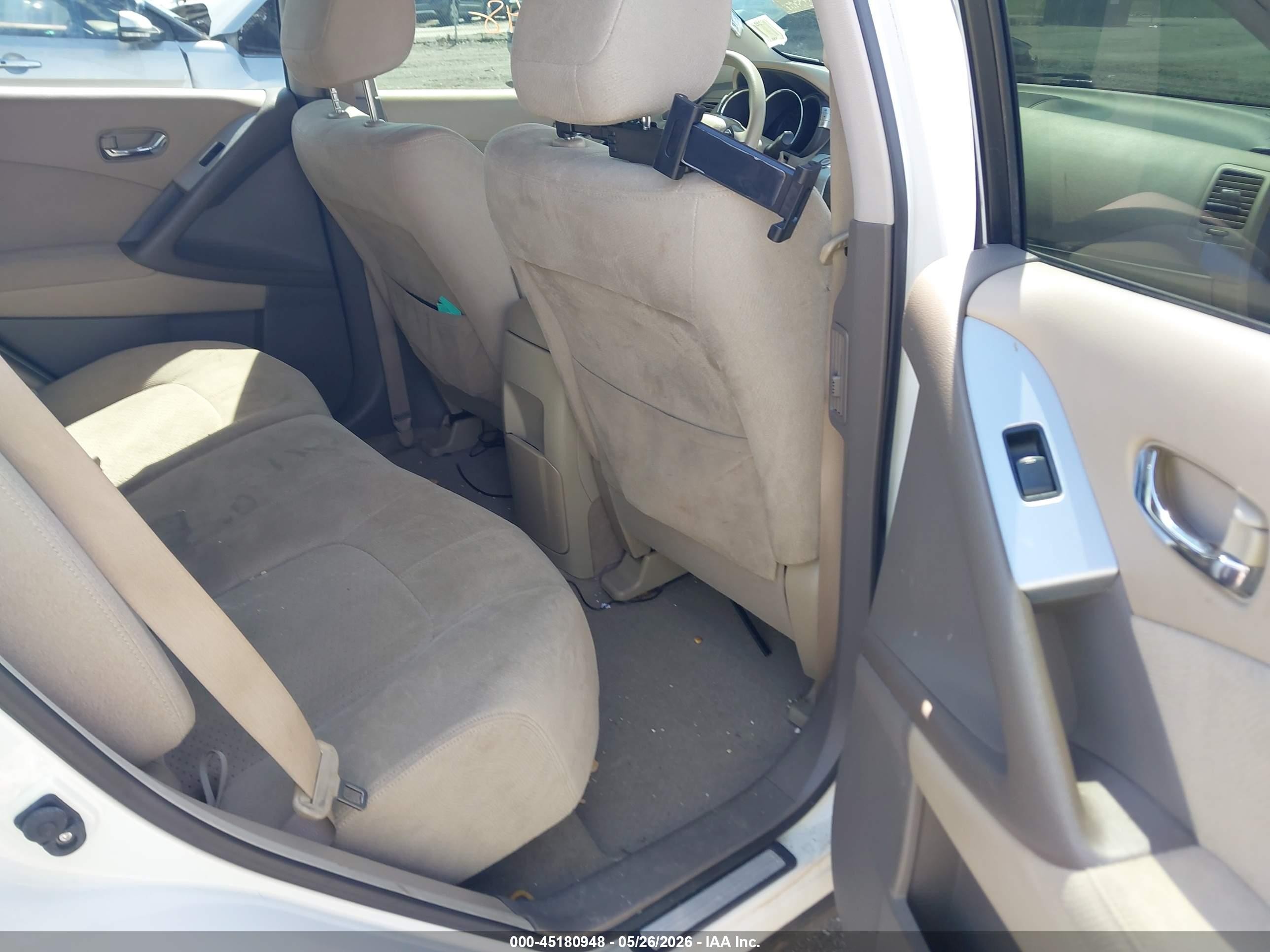 2012 Nissan Murano S White vin: JN8AZ1MW3CW233732