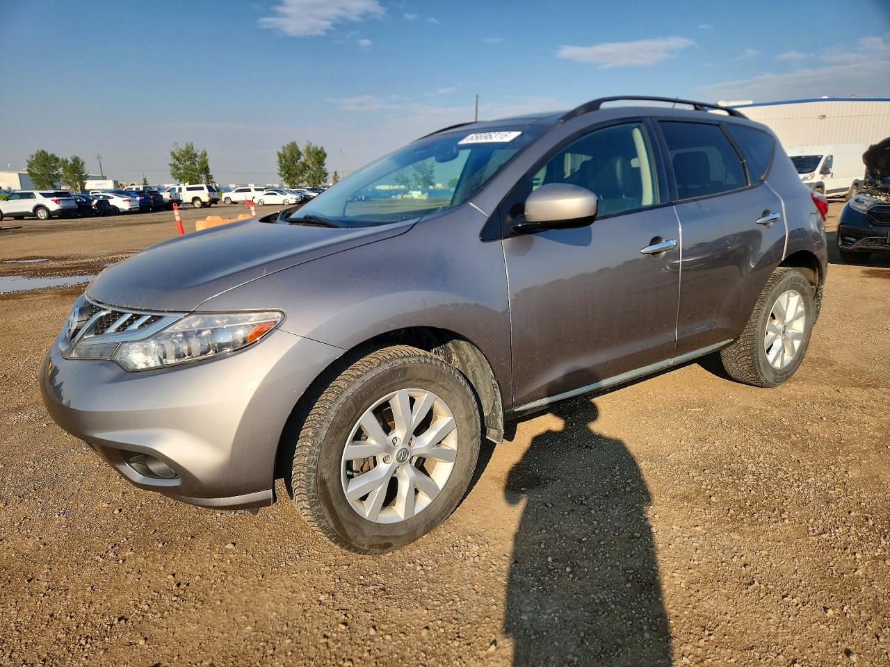 2012 Nissan Murano S Серый vin: JN8AZ1MW3CW237358