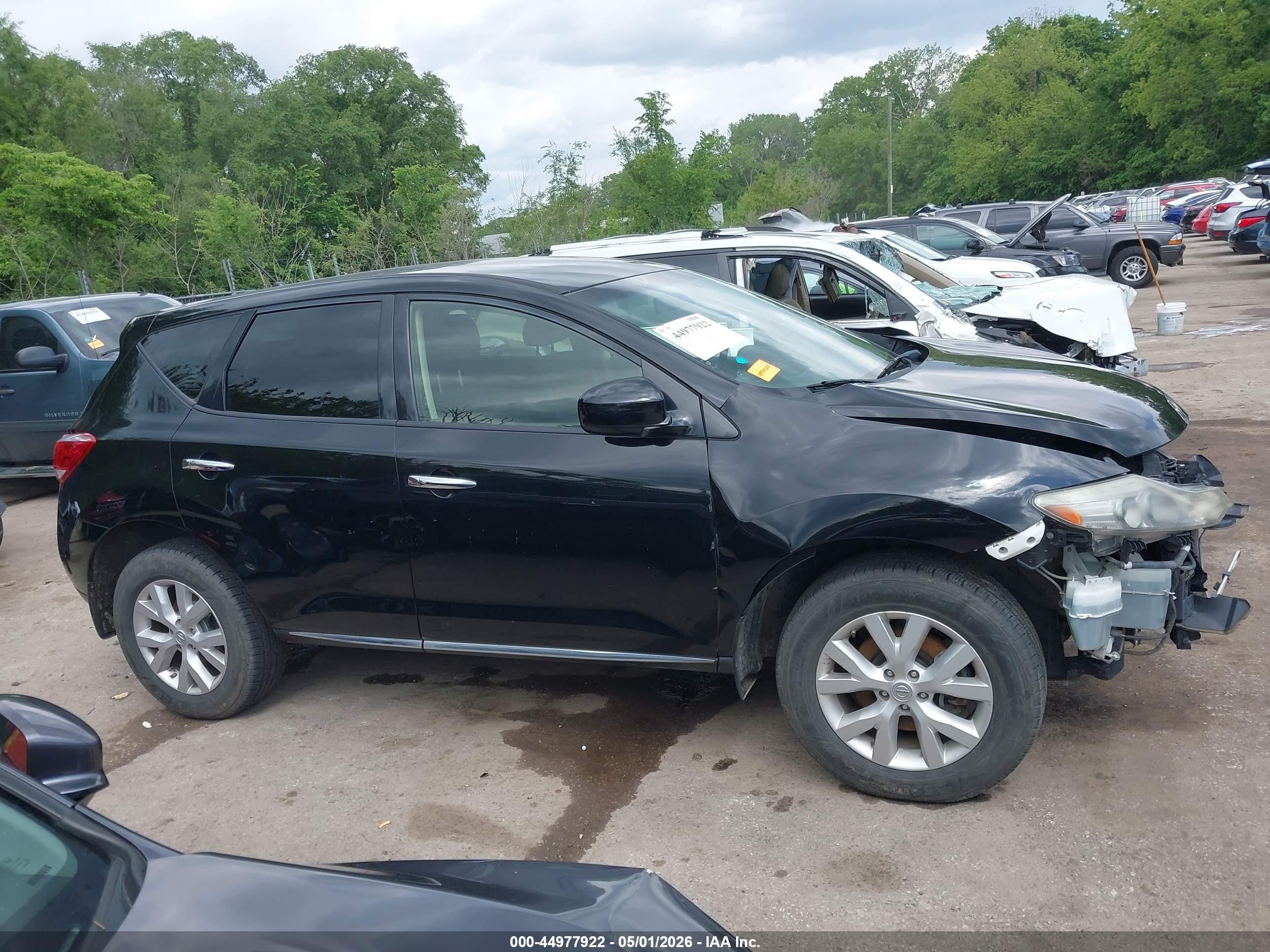 2013 Nissan Murano S Black vin: JN8AZ1MW3DW314411
